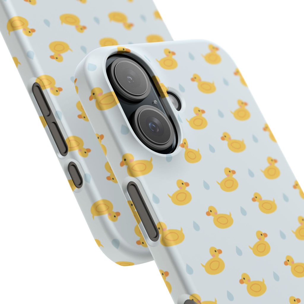 Rubber Duck Pattern Phone Case — Cute Yellow Ducks Waterproof Design