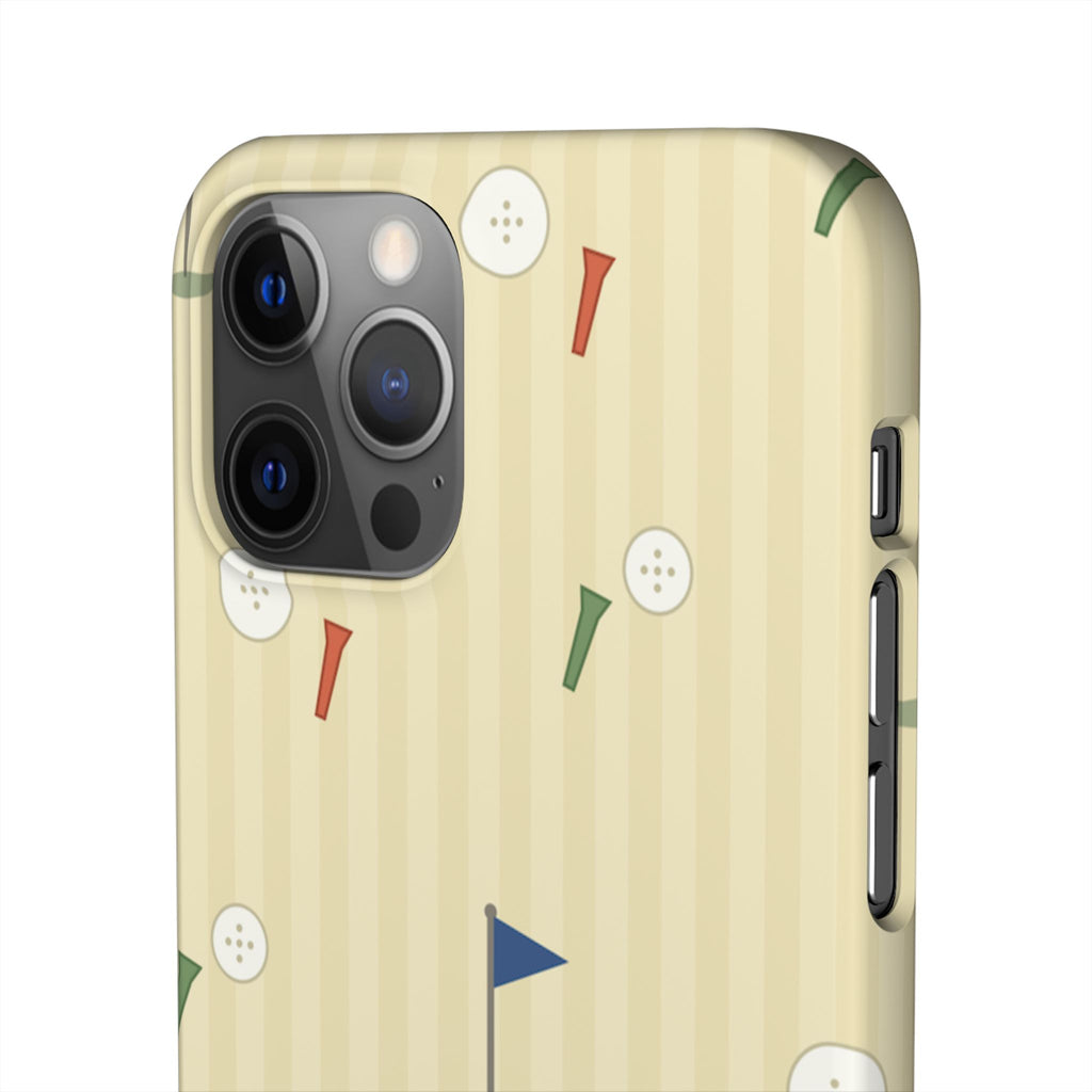 Golf Tee & Button Pattern Phone Case — Slim Snap Phone Case