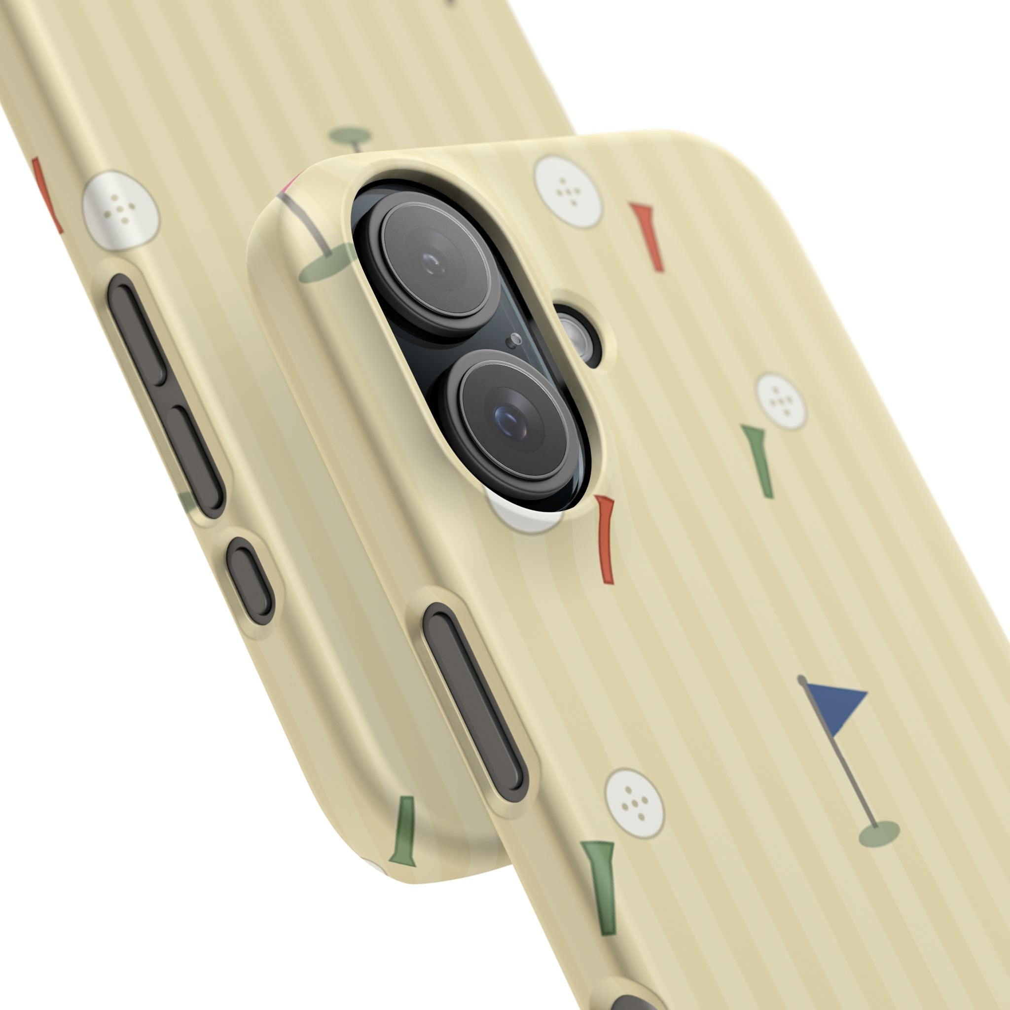 Golf Tee & Button Pattern Phone Case — Slim Snap Phone Case