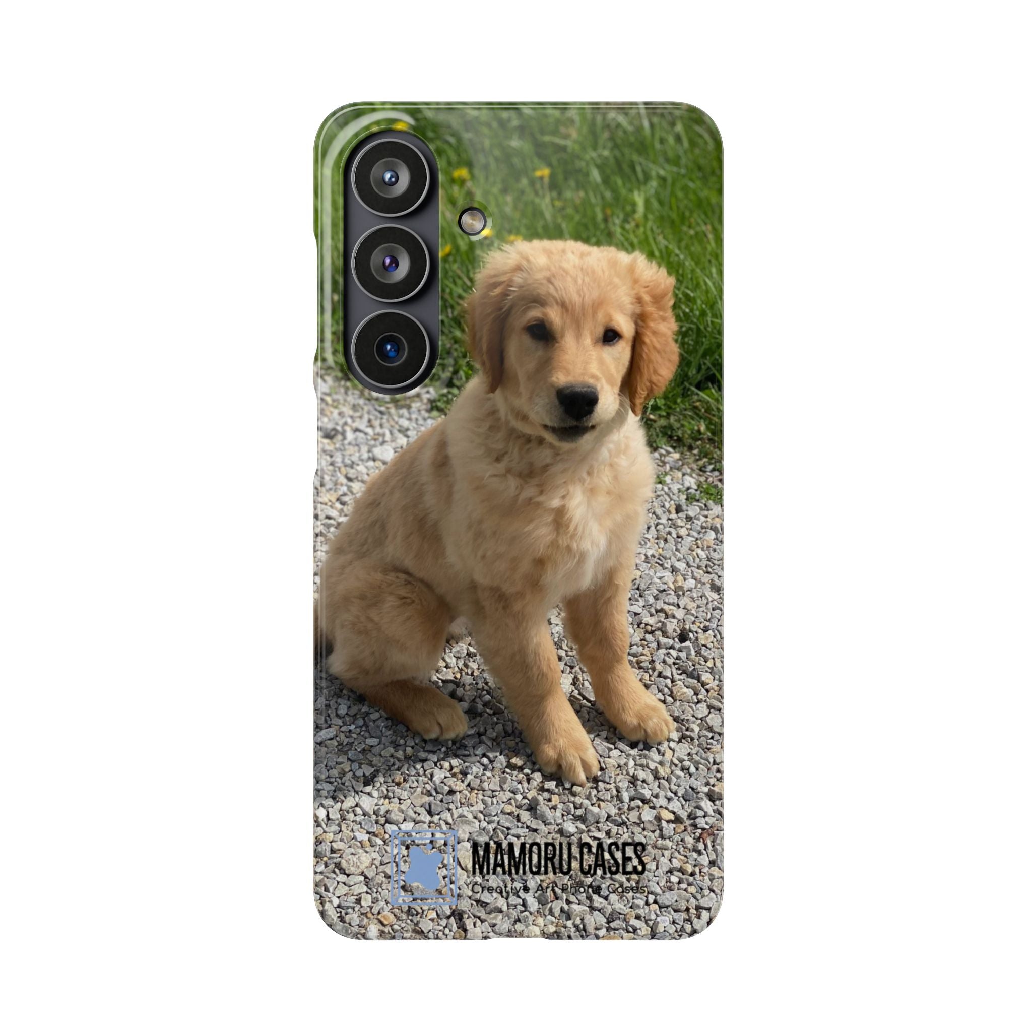 Phone Case — Cute Golden Retriever Puppy Photo Protective Snap Case