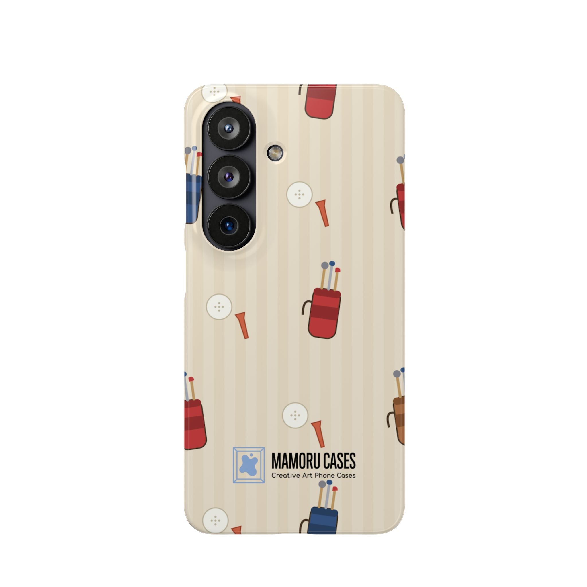 Golf Pattern Phone Case — Retro Golf Bag & Tee iPhone Case