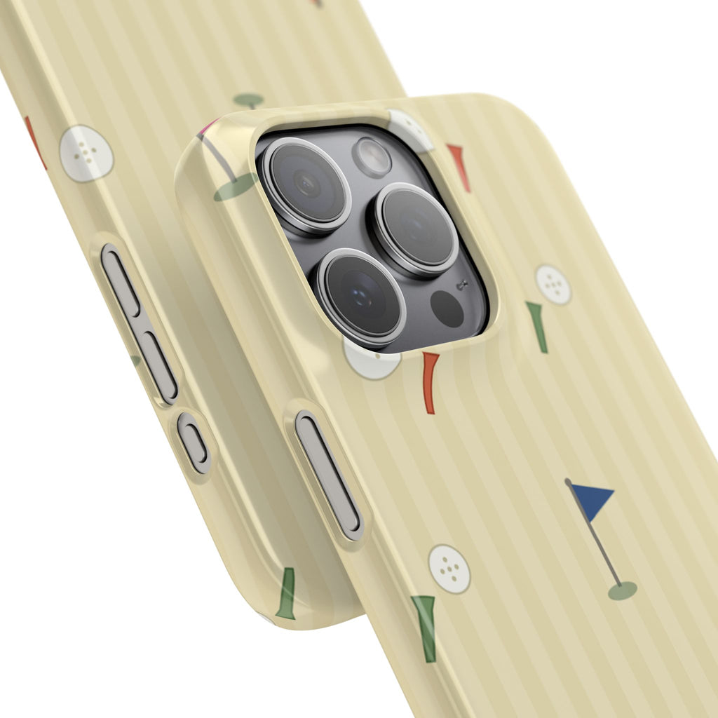 Golf Tee & Button Pattern Phone Case — Slim Snap Phone Case