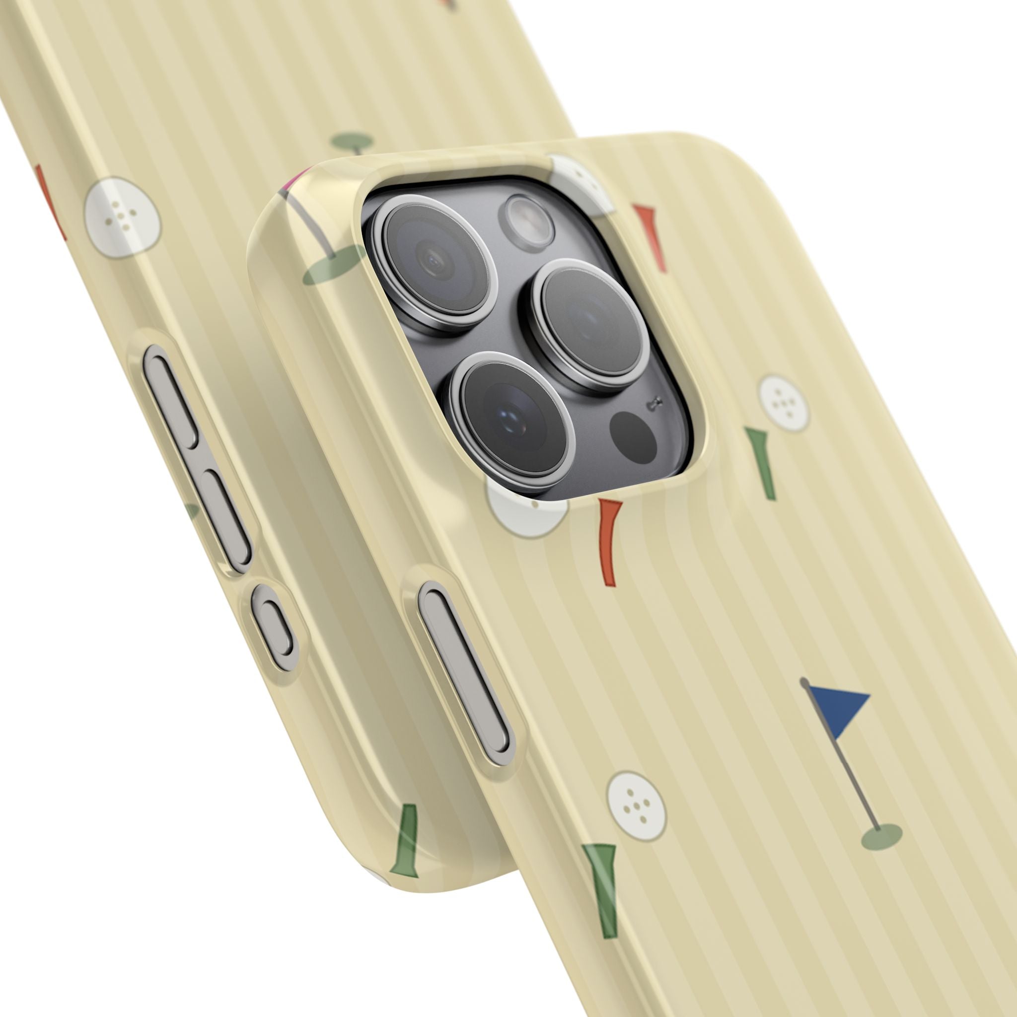 Golf Tee & Button Pattern Phone Case — Slim Snap Phone Case