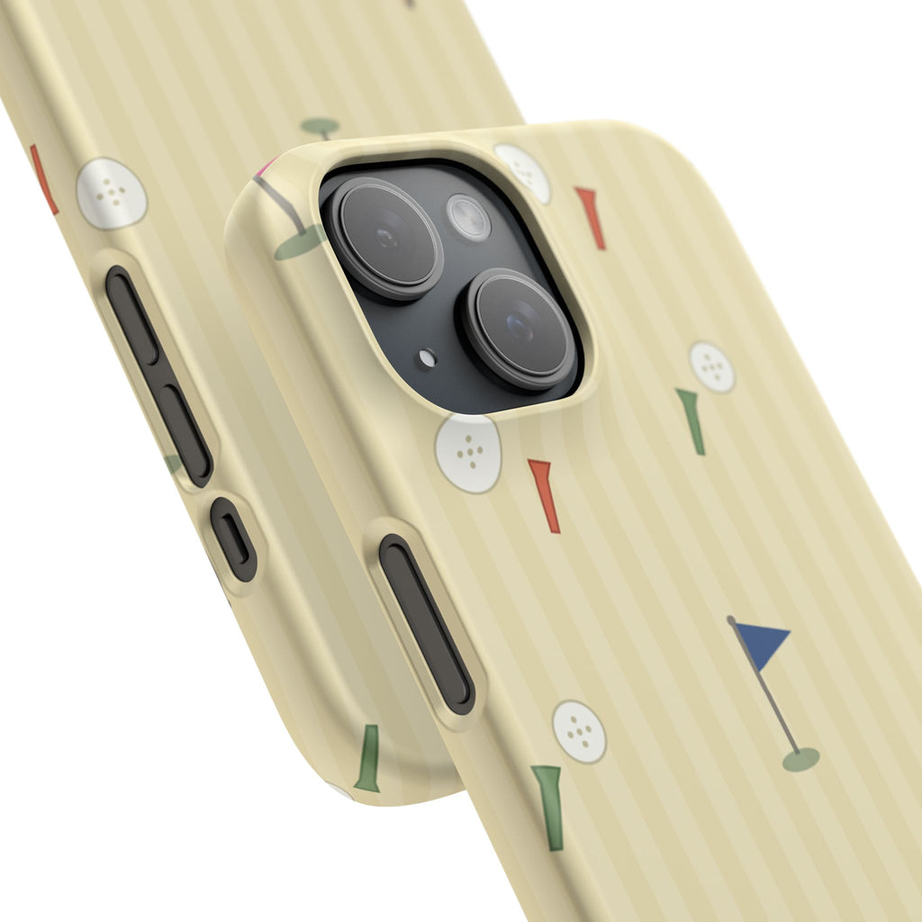 Golf Tee & Button Pattern Phone Case — Slim Snap Phone Case