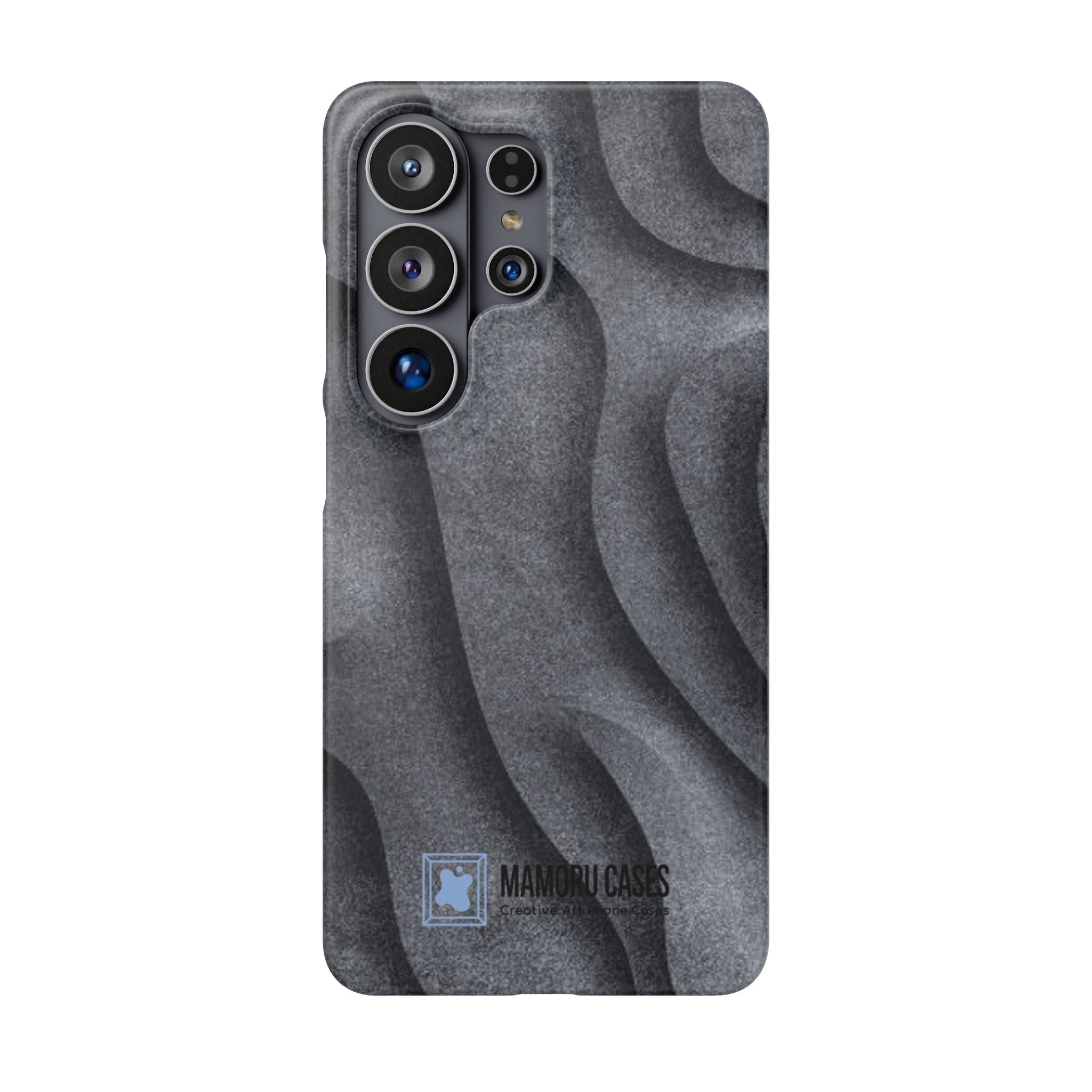 Phone Case — Textured Charcoal Wave Snap Case