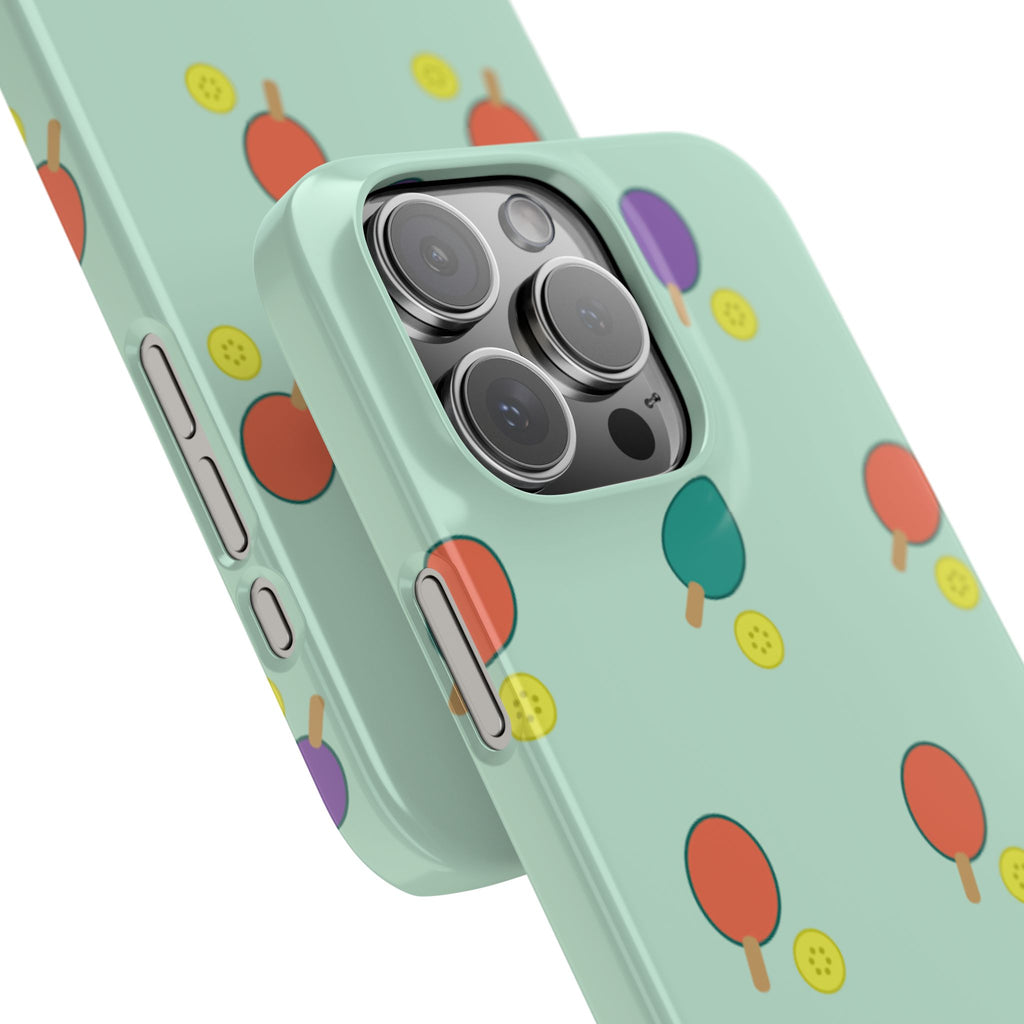 Ping Pong Paddle Pattern Phone Case — Mint Athletic Phone Cover