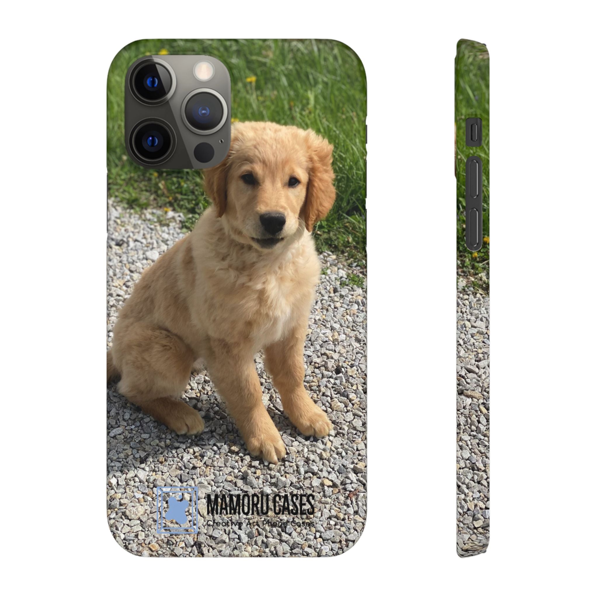 Phone Case — Cute Golden Retriever Puppy Photo Protective Snap Case