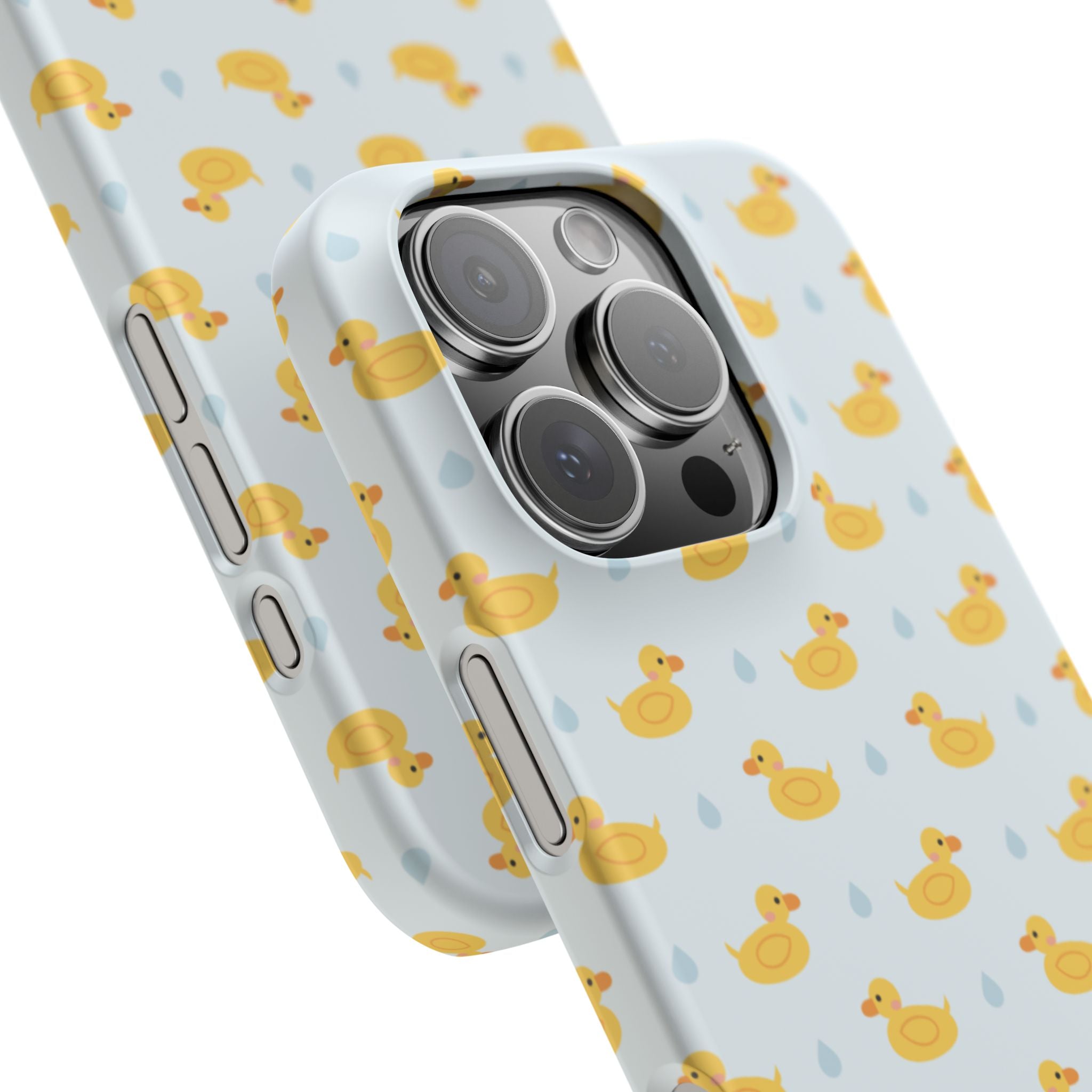 Rubber Duck Pattern Phone Case — Cute Yellow Ducks Waterproof Design