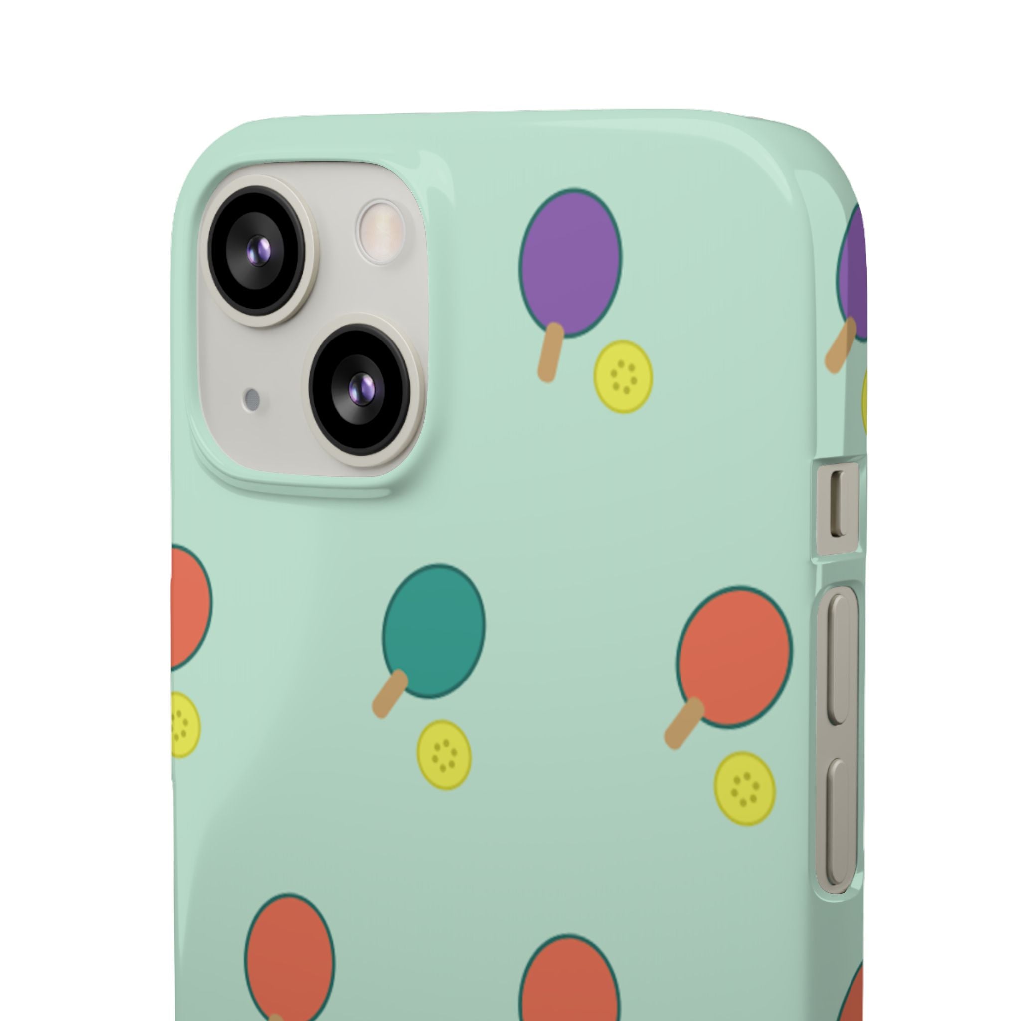 Ping Pong Paddle Pattern Phone Case — Mint Athletic Phone Cover