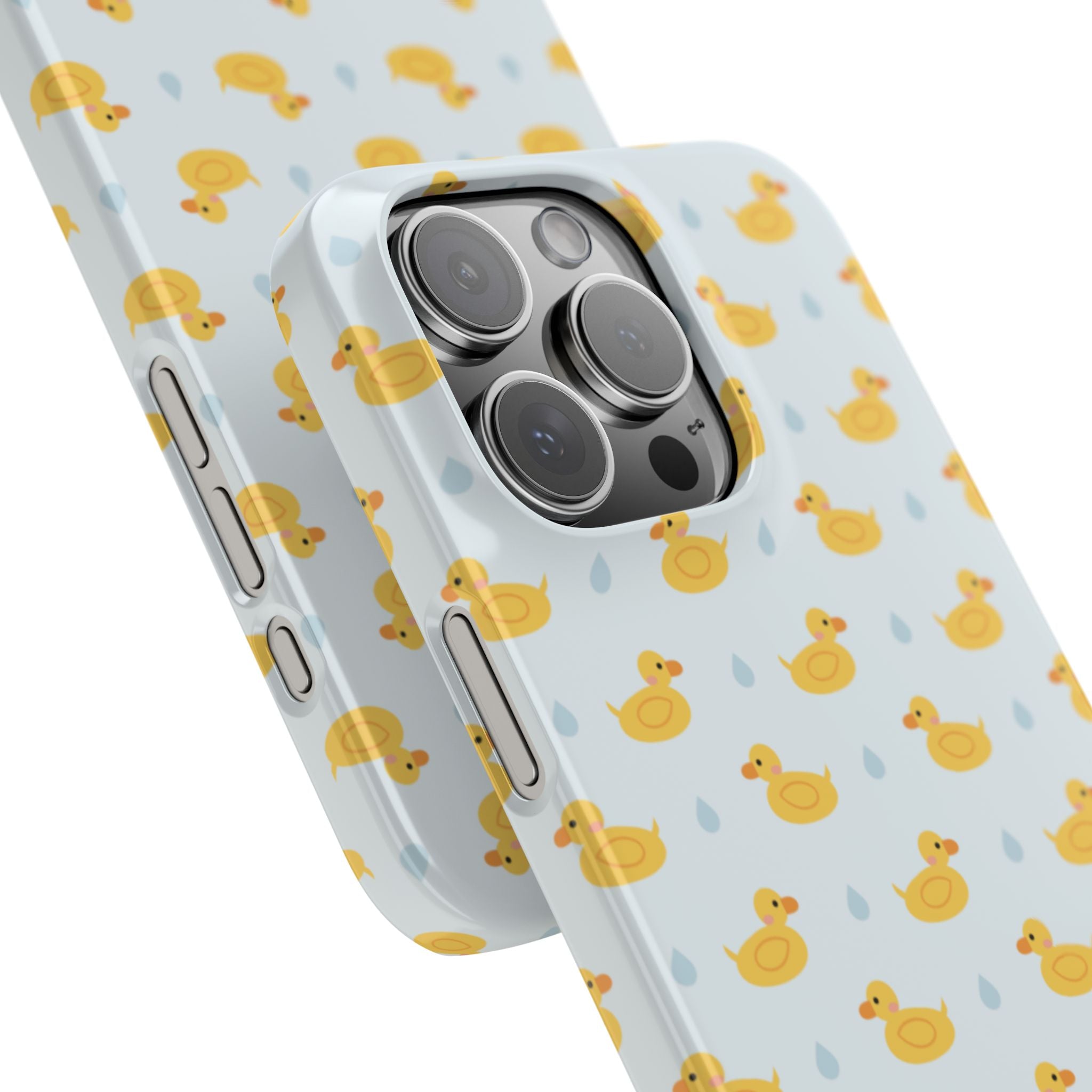 Rubber Duck Pattern Phone Case — Cute Yellow Ducks Waterproof Design