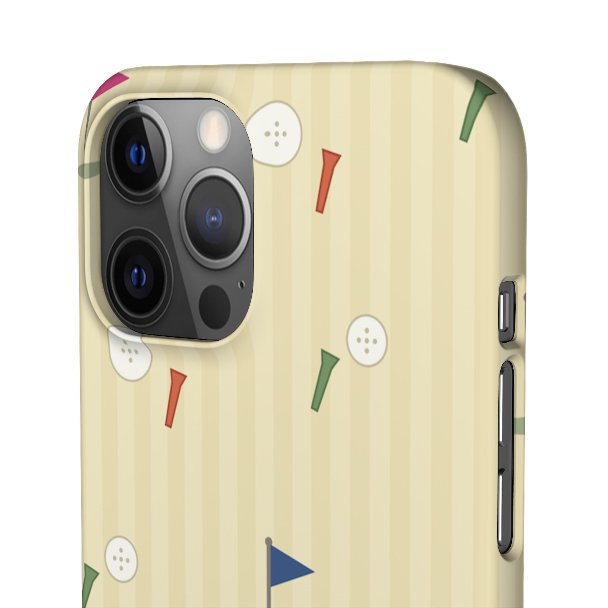 Golf Tee & Button Pattern Phone Case — Slim Snap Phone Case