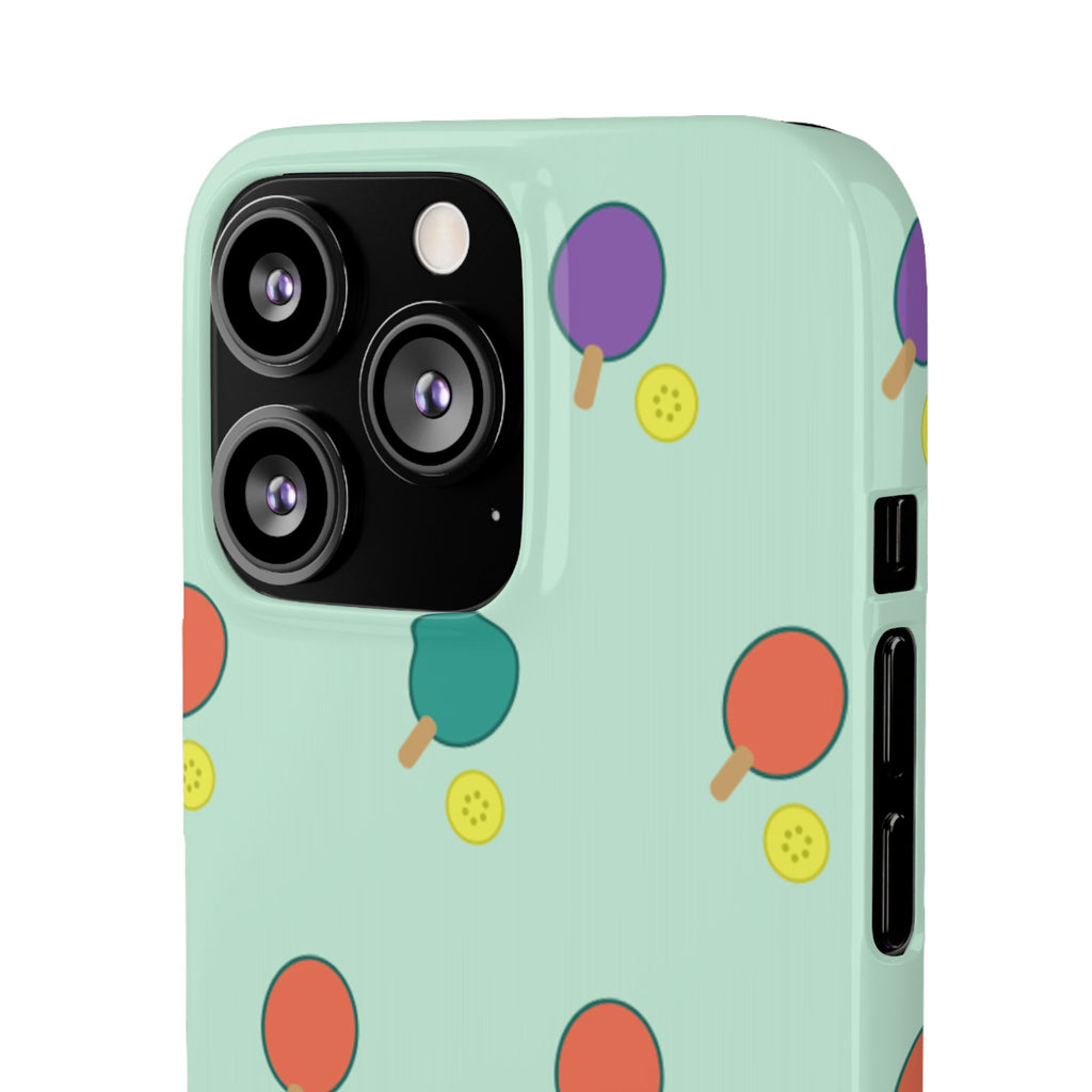 Ping Pong Paddle Pattern Phone Case — Mint Athletic Phone Cover