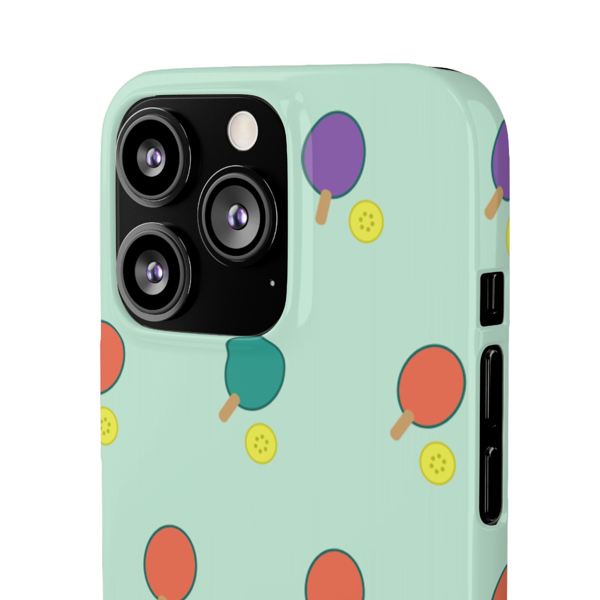 Ping Pong Paddle Pattern Phone Case — Mint Athletic Phone Cover