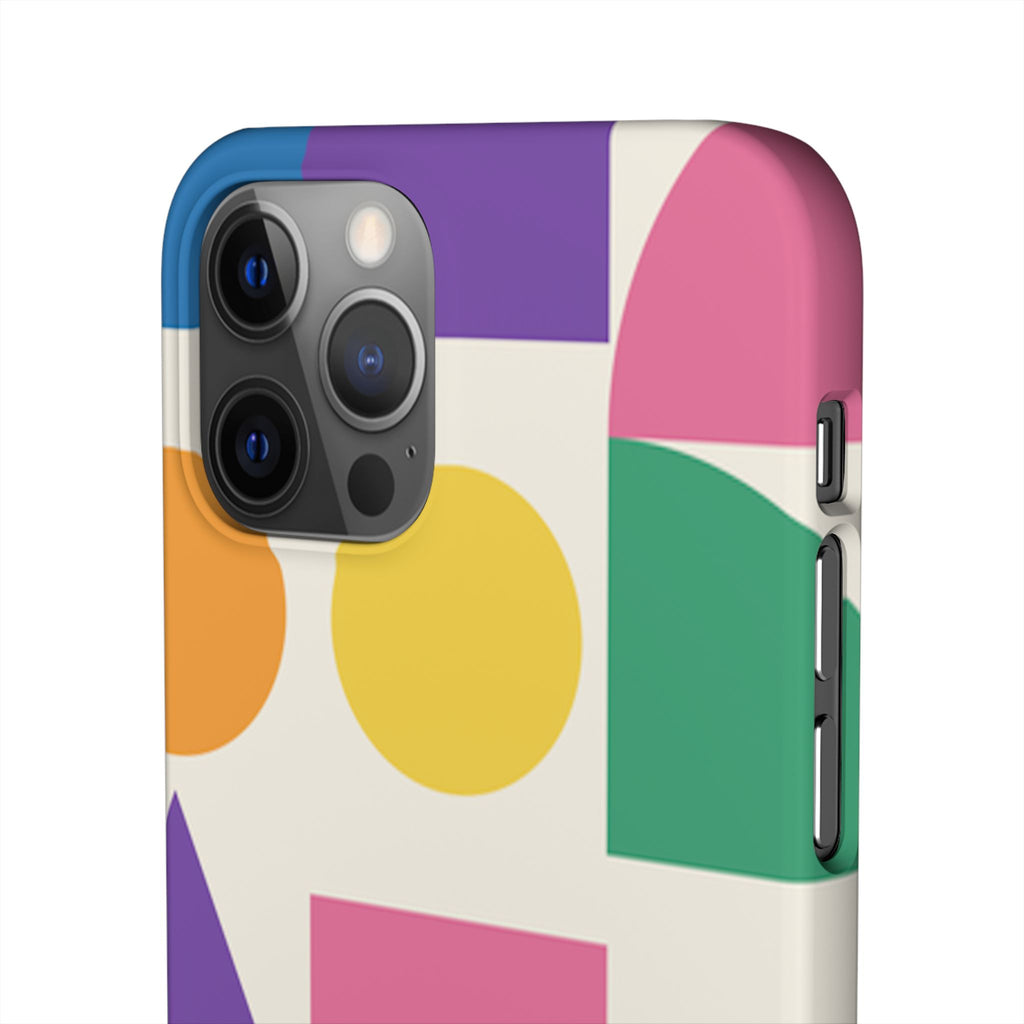Color Block Shapes Phone Case