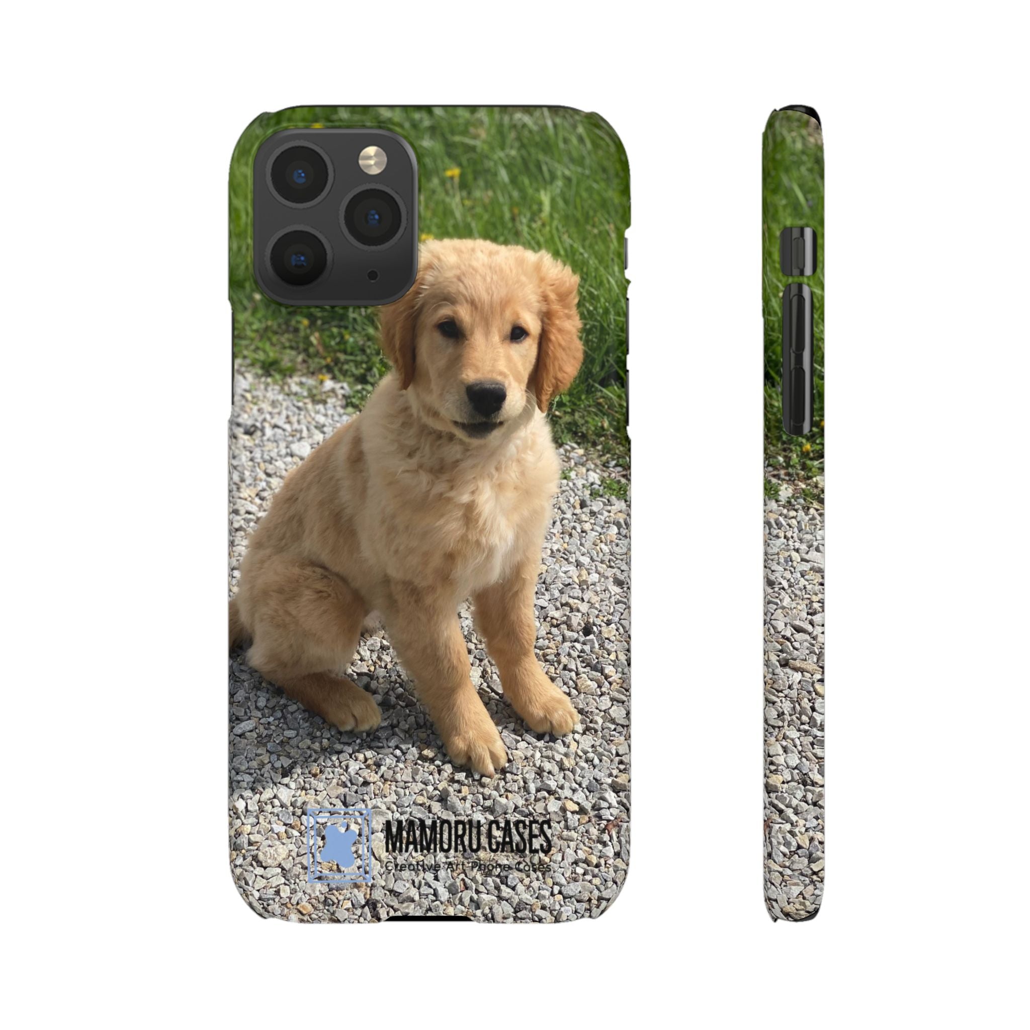 Phone Case — Cute Golden Retriever Puppy Photo Protective Snap Case