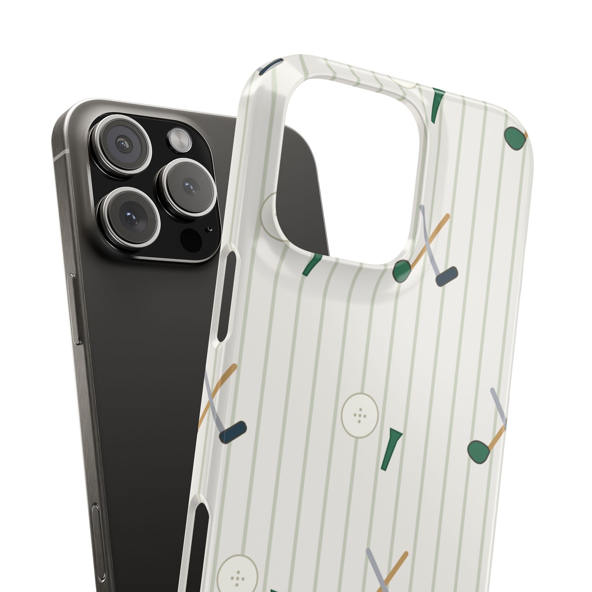 Mamoru Cases | Golf Pattern Snap Phone Case Tee & Mallet Design