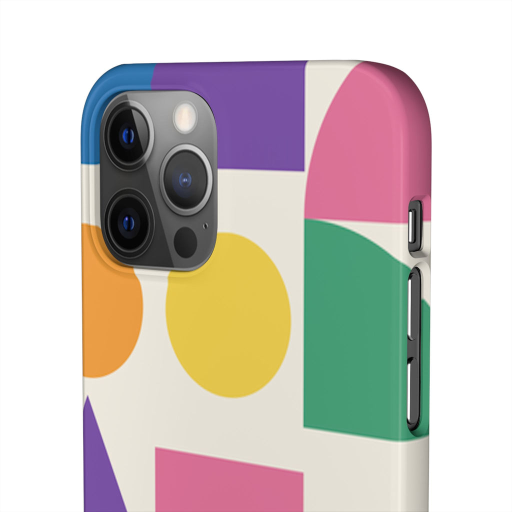 Color Block Shapes Phone Case