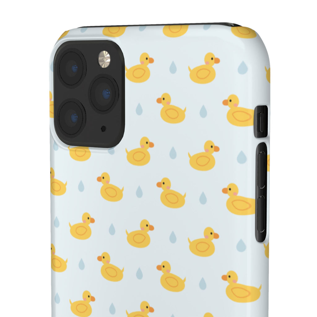 Rubber Duck Pattern Phone Case — Cute Yellow Ducks Waterproof Design