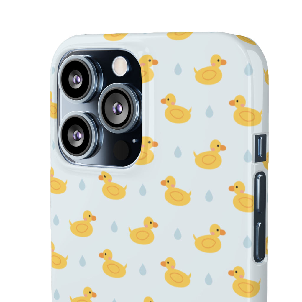 Rubber Duck Pattern Phone Case — Cute Yellow Ducks Waterproof Design