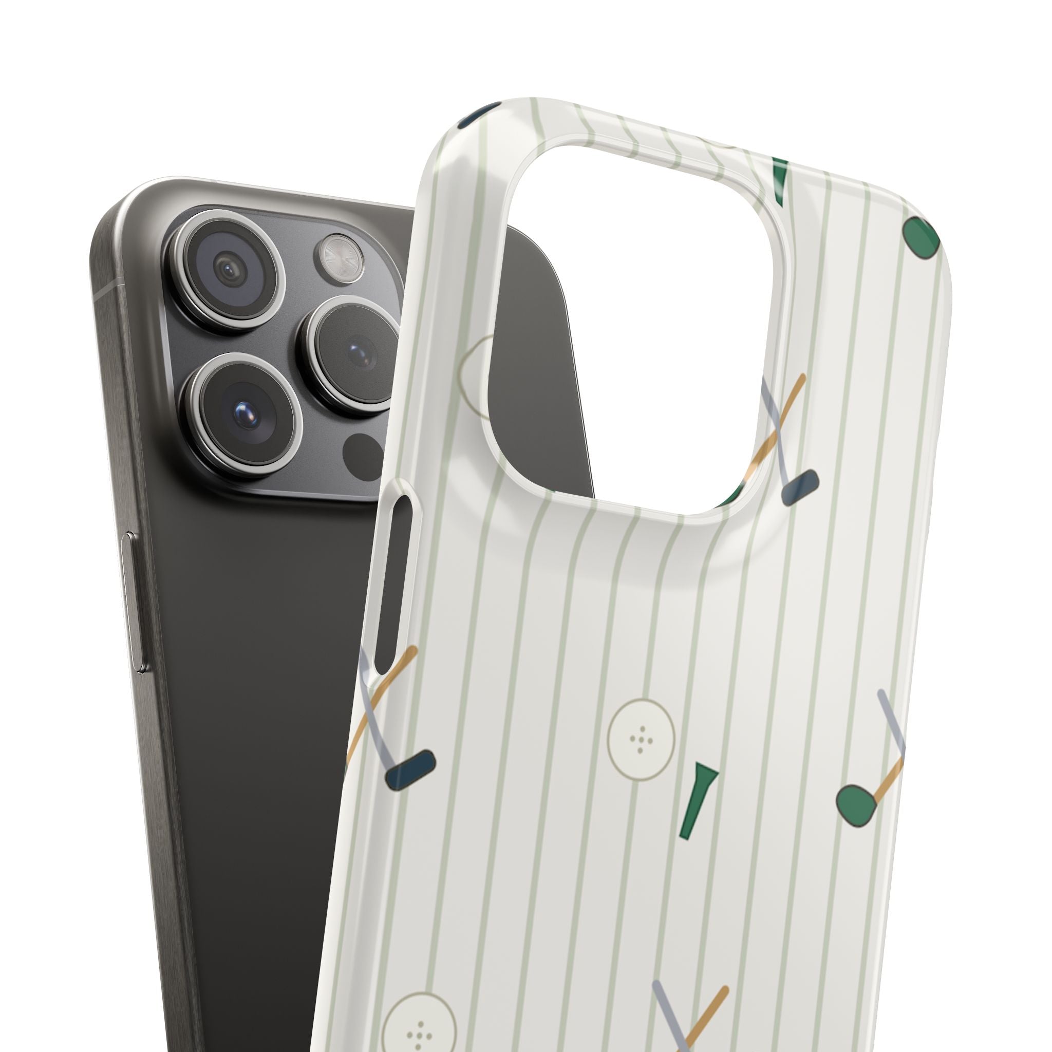 Mamoru Cases | Golf Pattern Snap Phone Case Tee & Mallet Design
