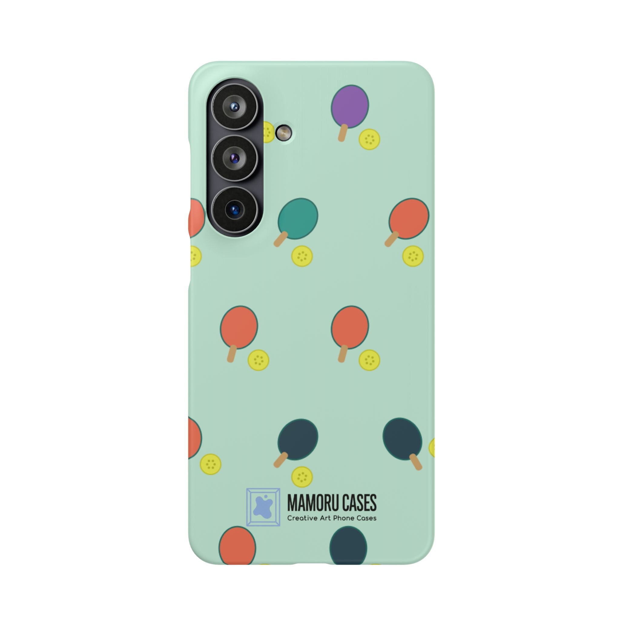 Ping Pong Paddle Pattern Phone Case — Mint Athletic Phone Cover