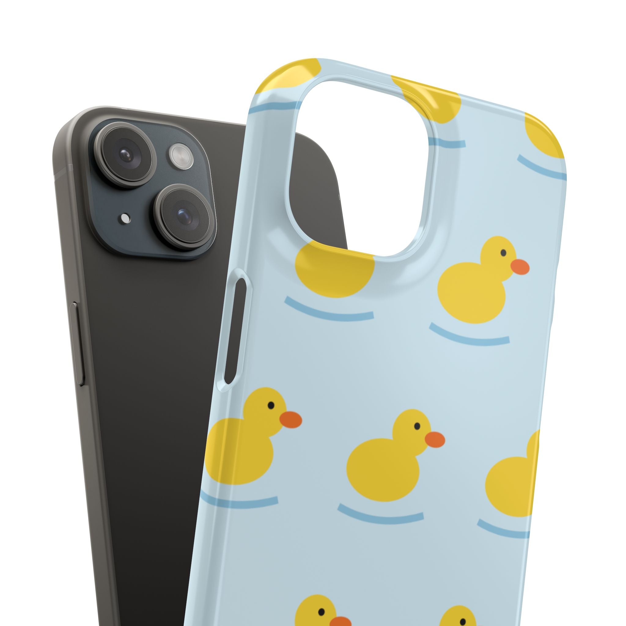 Rubber Duck Phone Case — Cute Yellow Duck Pattern iPhone Case