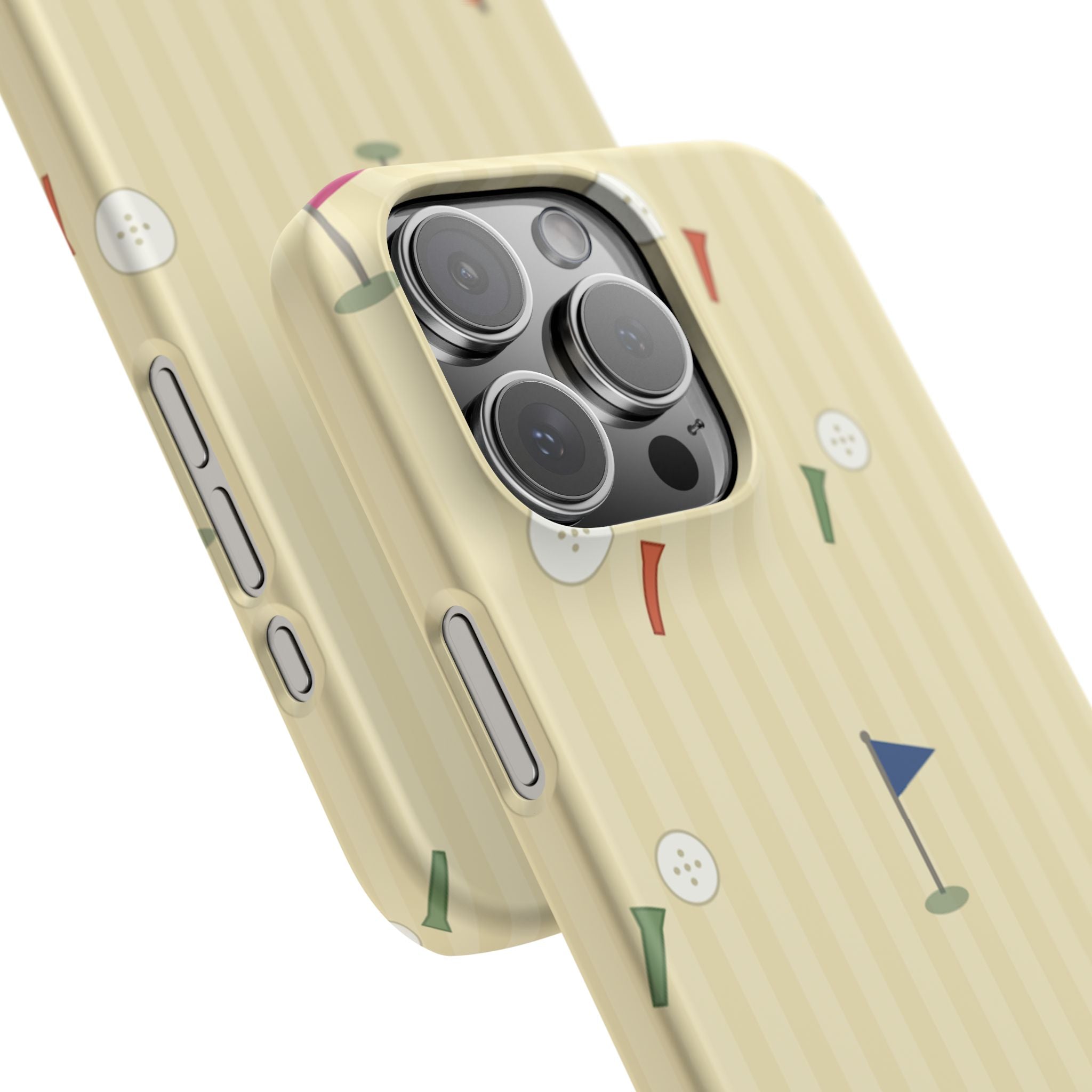 Golf Tee & Button Pattern Phone Case — Slim Snap Phone Case