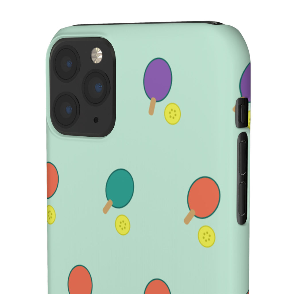 Ping Pong Paddle Pattern Phone Case — Mint Athletic Phone Cover