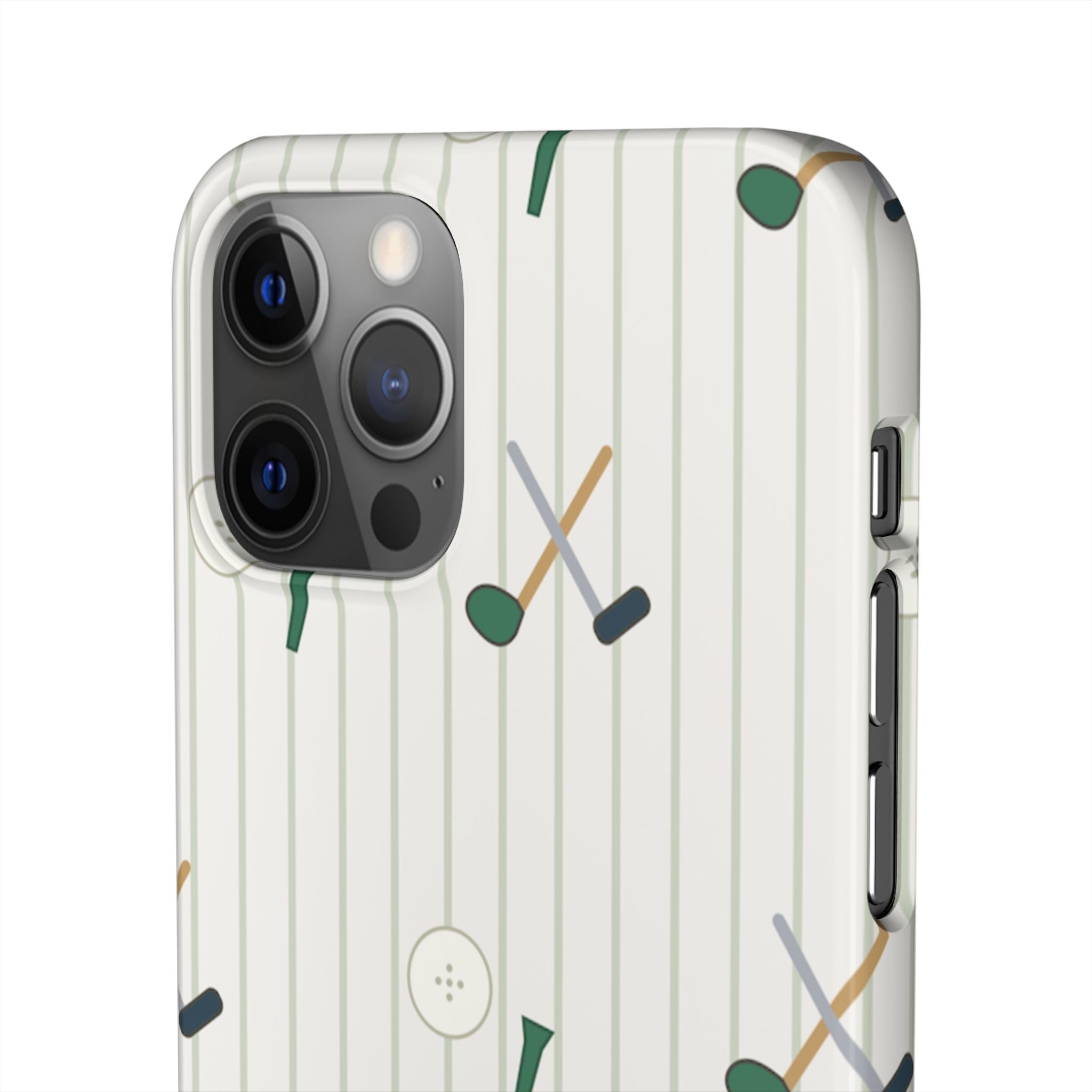 Mamoru Cases | Golf Pattern Snap Phone Case Tee & Mallet Design