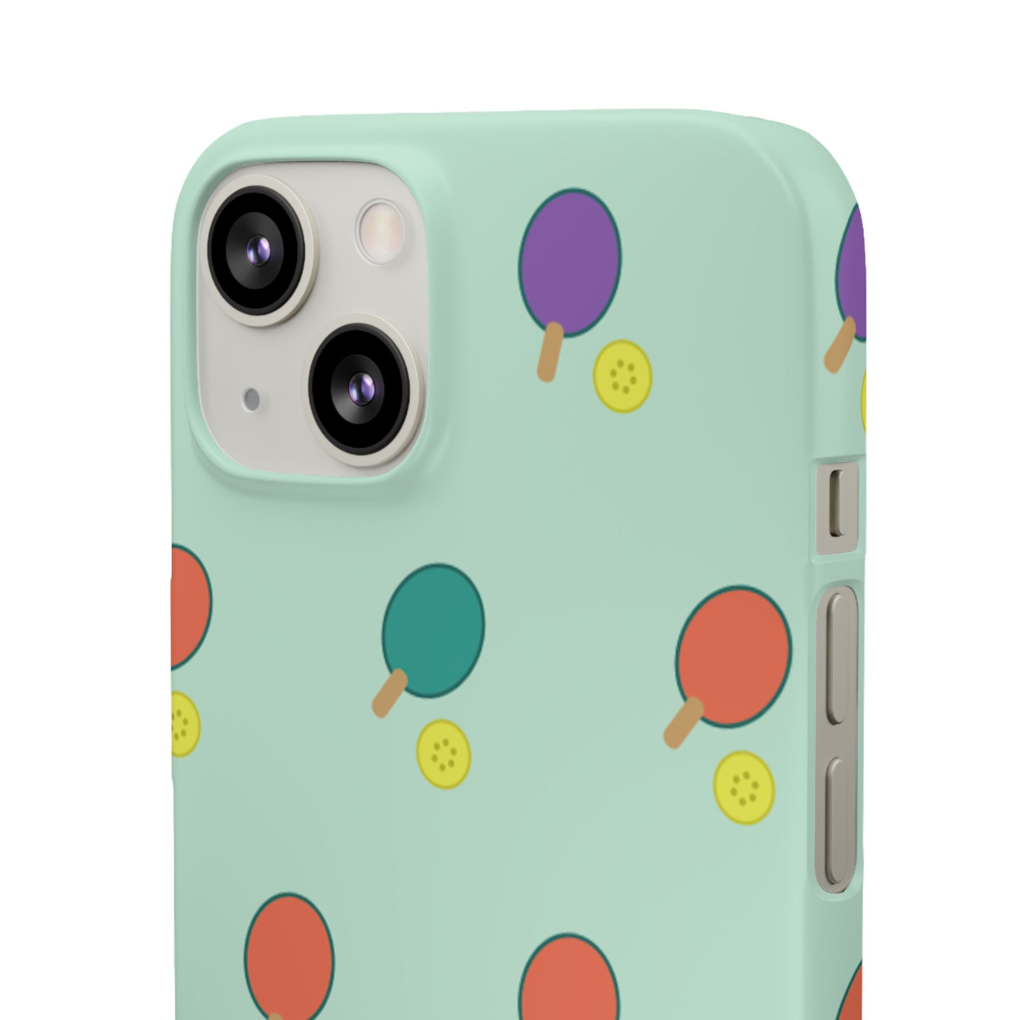 Ping Pong Paddle Pattern Phone Case — Mint Athletic Phone Cover