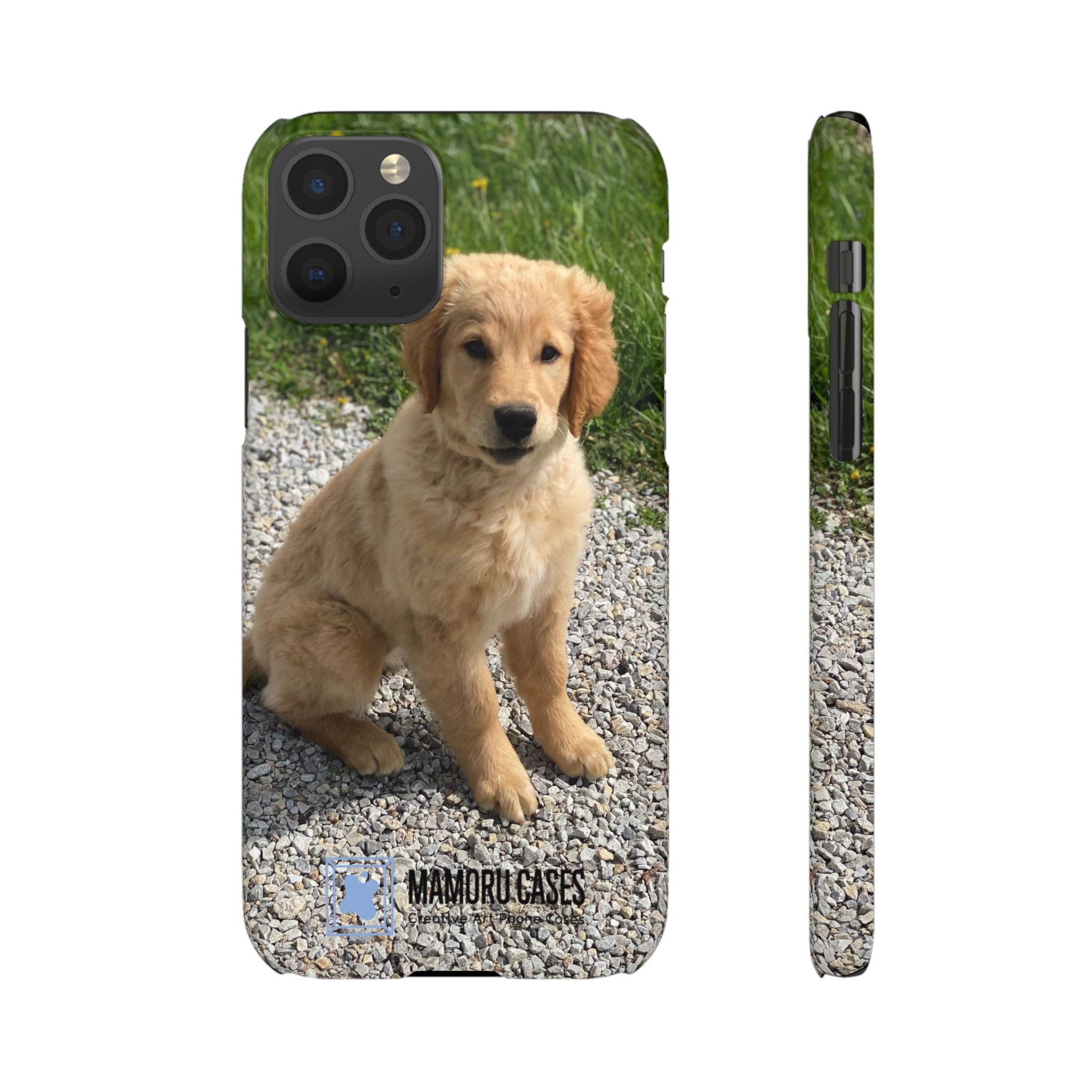 Phone Case — Cute Golden Retriever Puppy Photo Protective Snap Case