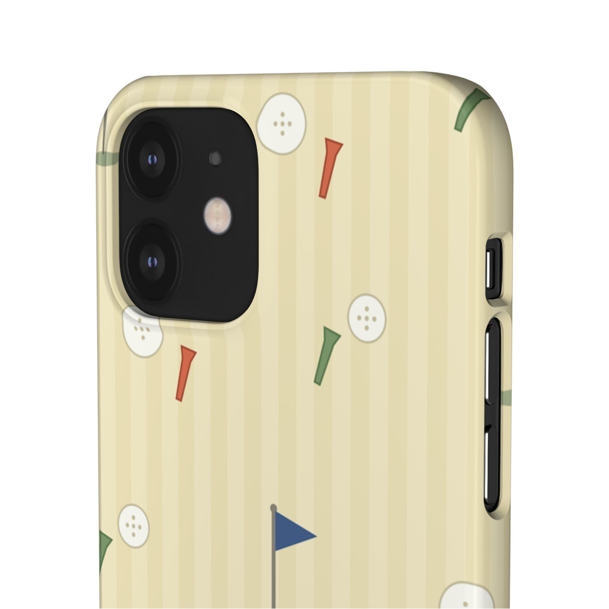 Golf Tee & Button Pattern Phone Case — Slim Snap Phone Case