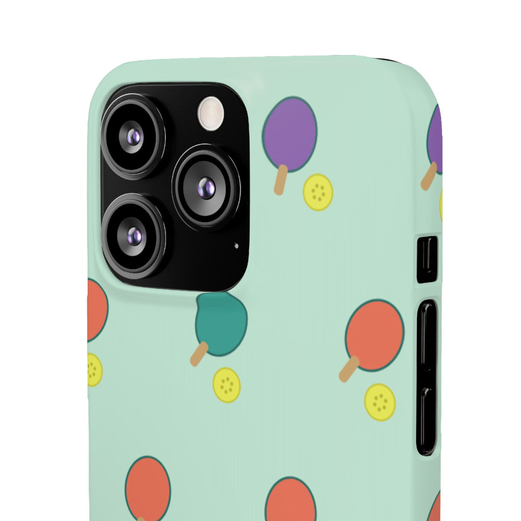 Ping Pong Paddle Pattern Phone Case — Mint Athletic Phone Cover