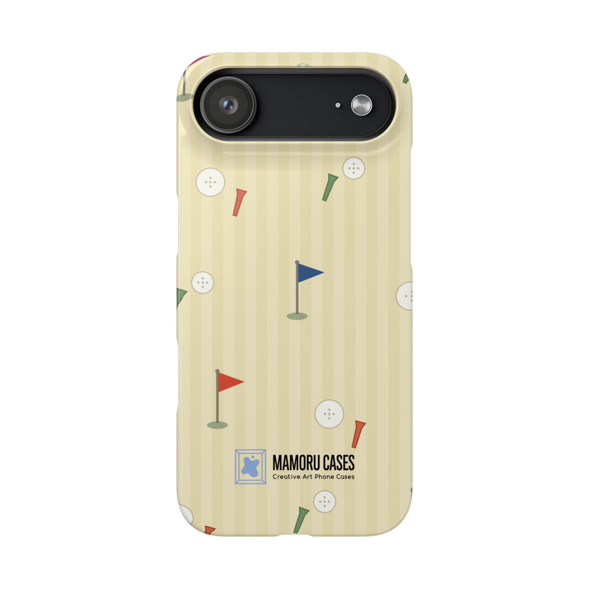 Golf Tee & Button Pattern Phone Case — Slim Snap Phone Case