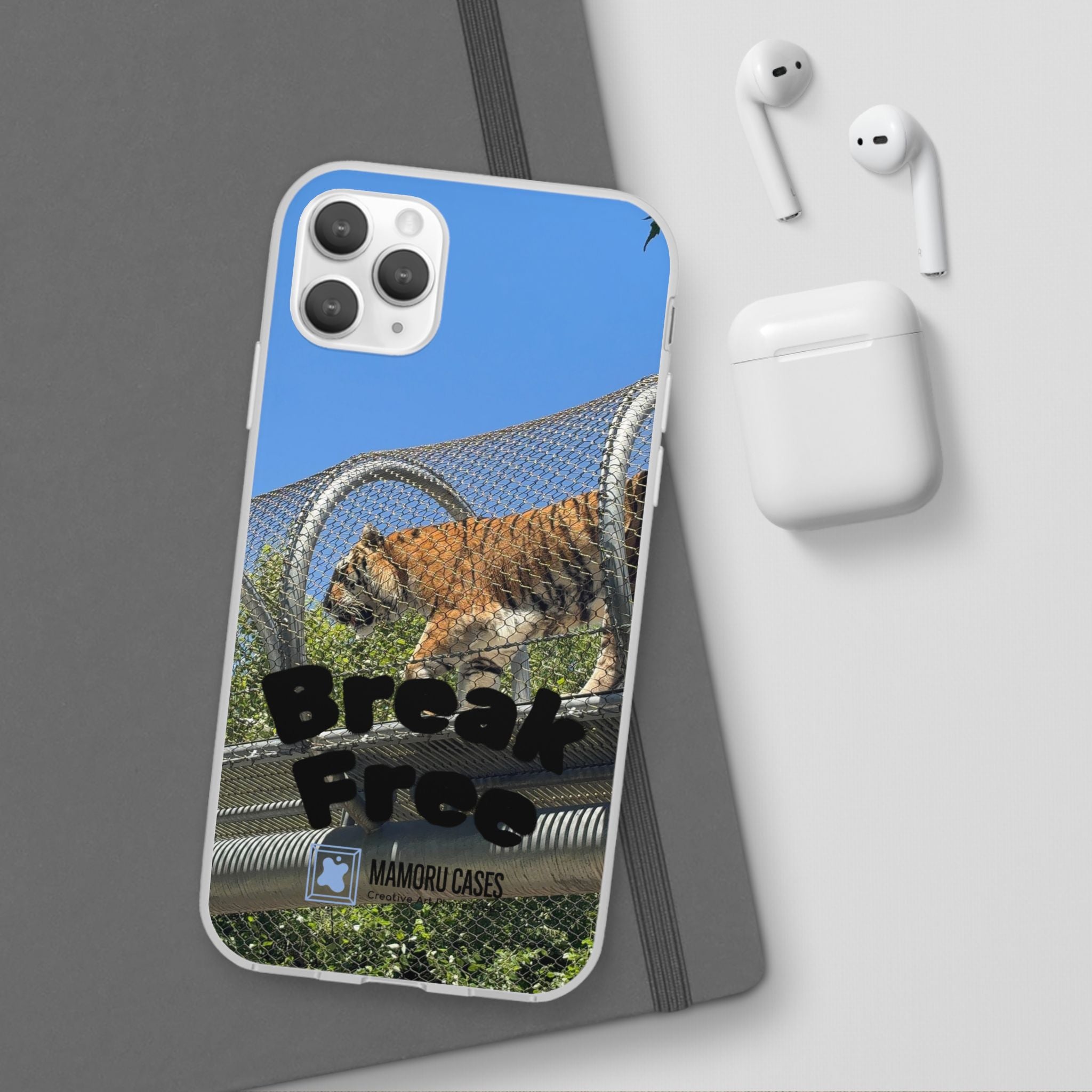 Tiger Break Free Phone Case – Wildlife Rescue Inspired iPhone Cover