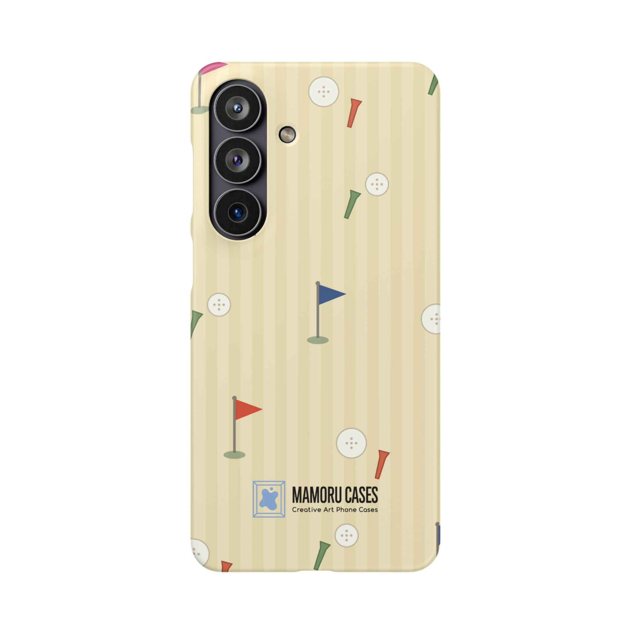 Golf Tee & Button Pattern Phone Case — Slim Snap Phone Case