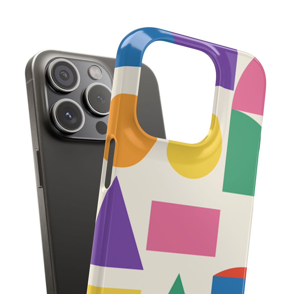 Color Block Shapes Phone Case