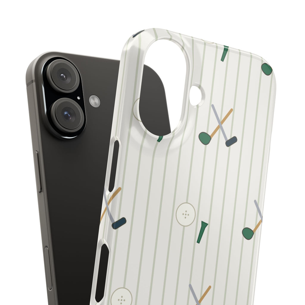 Mamoru Cases | Golf Pattern Snap Phone Case Tee & Mallet Design