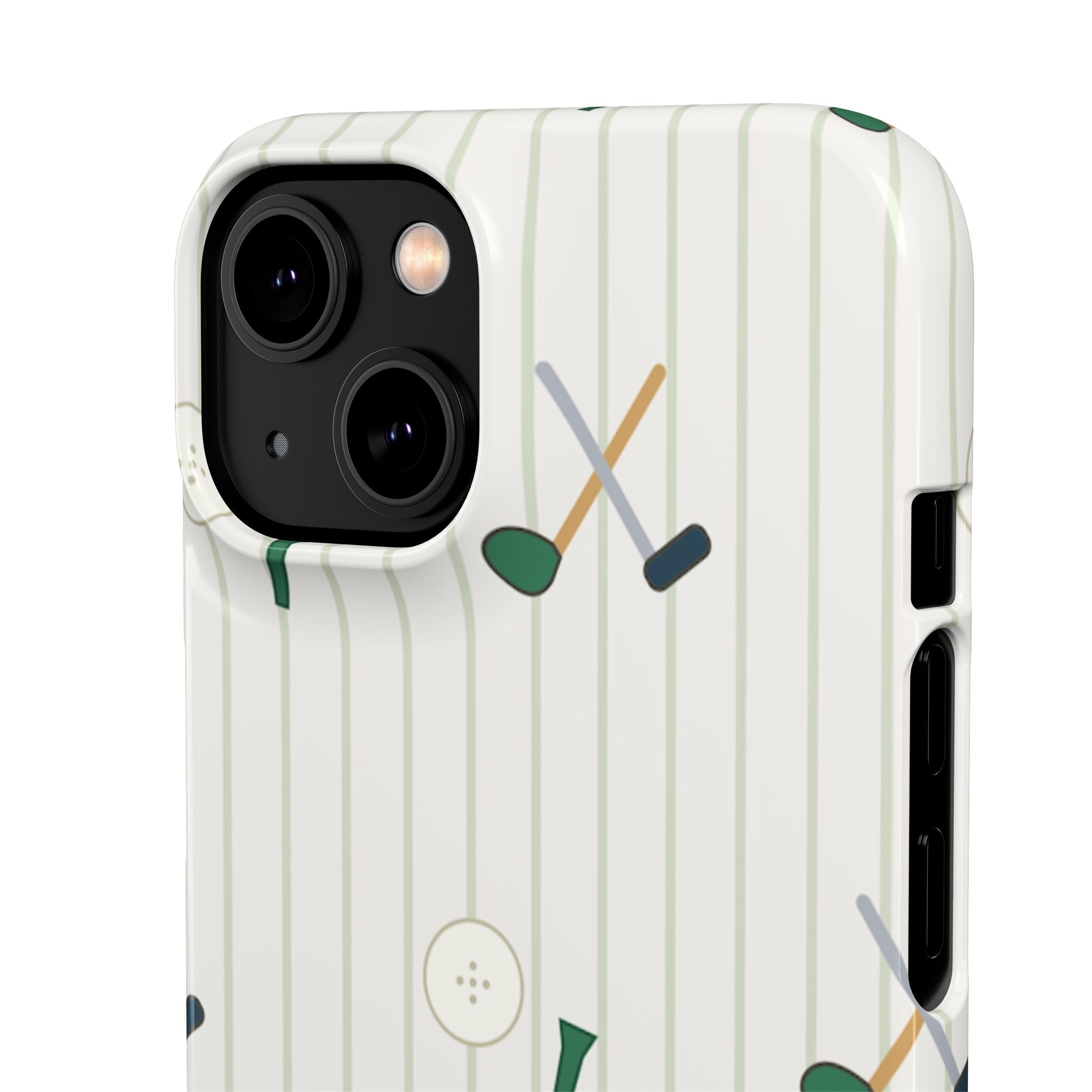 Mamoru Cases | Golf Pattern Snap Phone Case Tee & Mallet Design