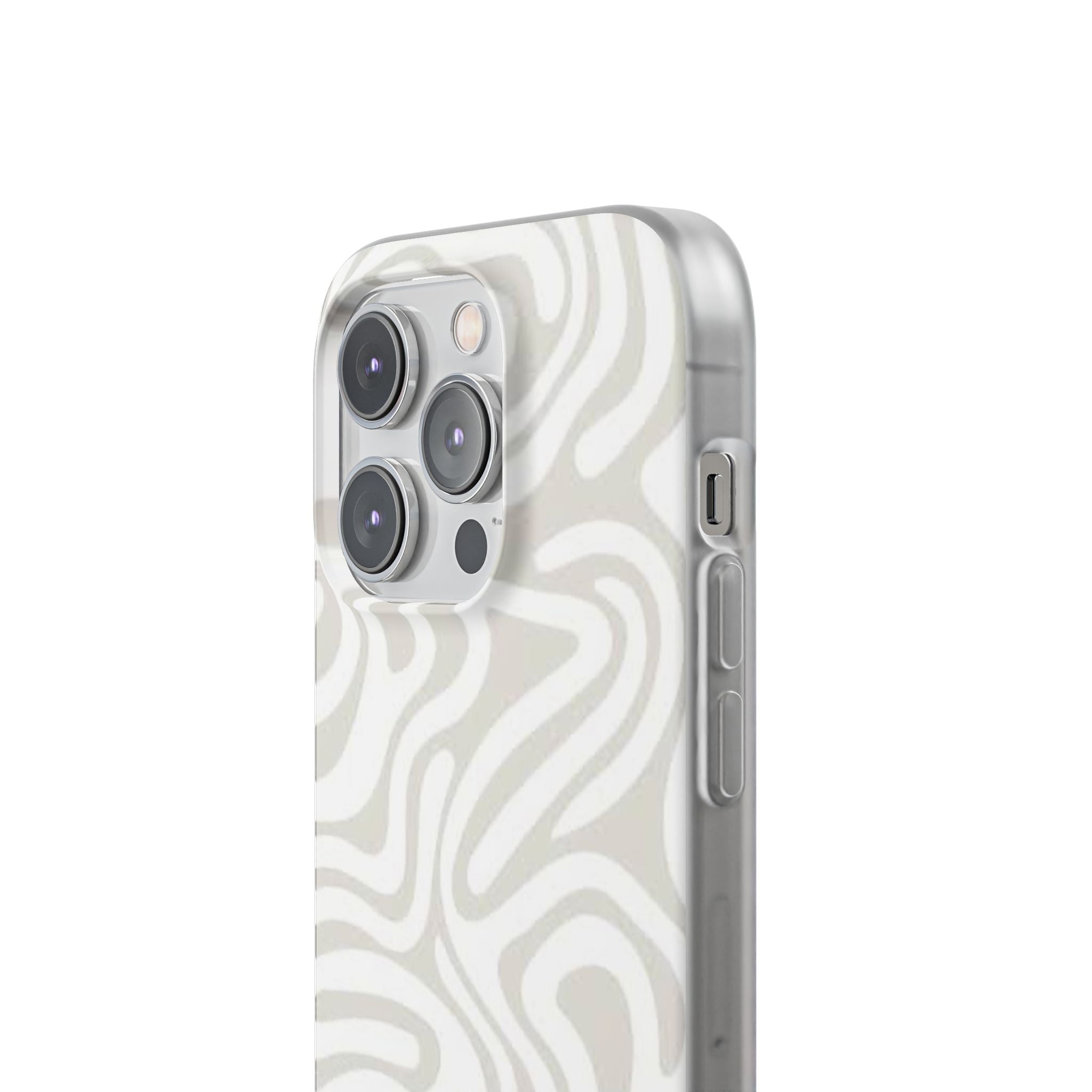 Abstract Neutral Swirl Phone Case — Flexible Protective Cover