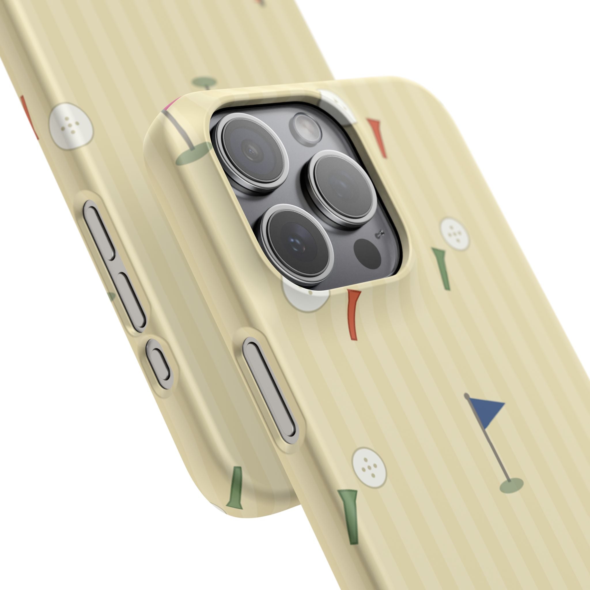 Golf Tee & Button Pattern Phone Case — Slim Snap Phone Case