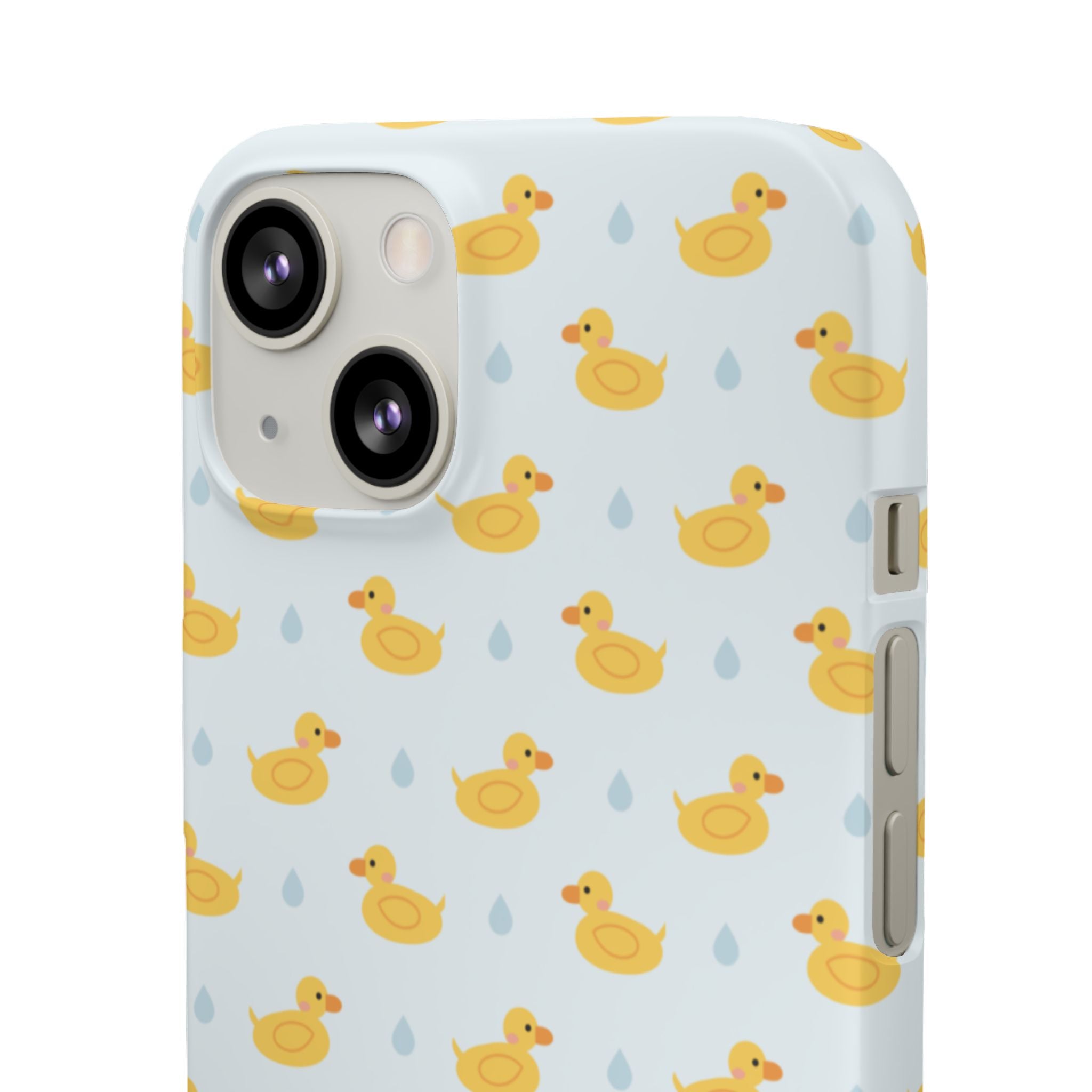 Rubber Duck Pattern Phone Case — Cute Yellow Ducks Waterproof Design