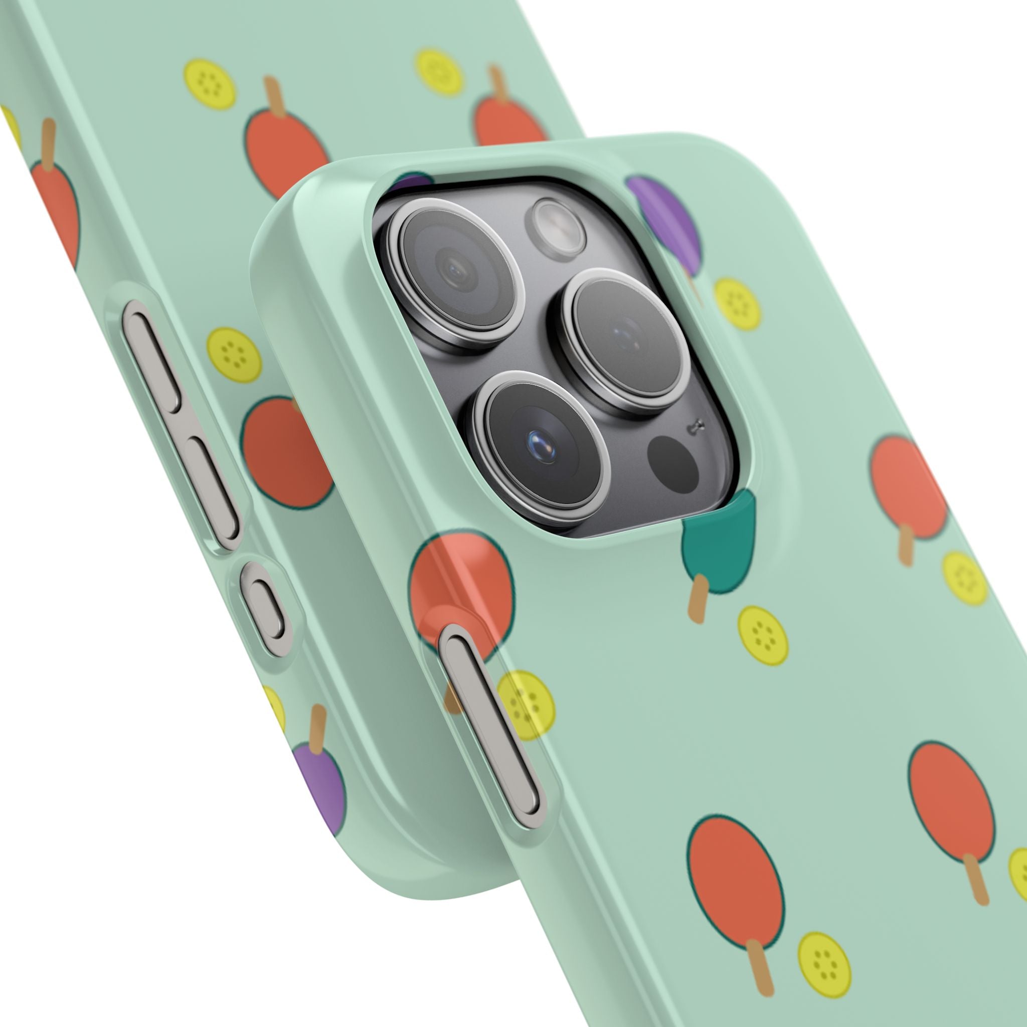 Ping Pong Paddle Pattern Phone Case — Mint Athletic Phone Cover