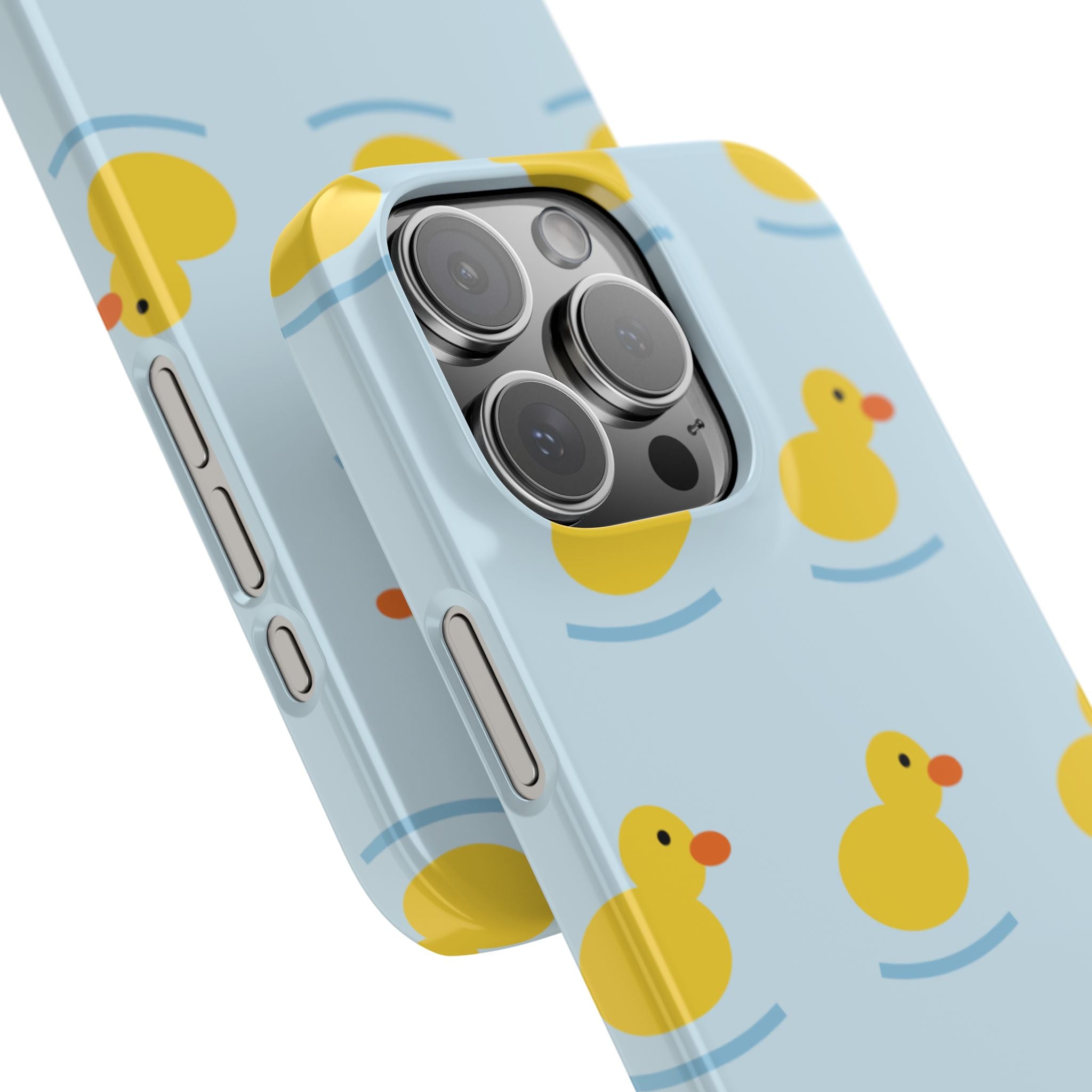 Rubber Duck Phone Case — Cute Yellow Duck Pattern iPhone Case