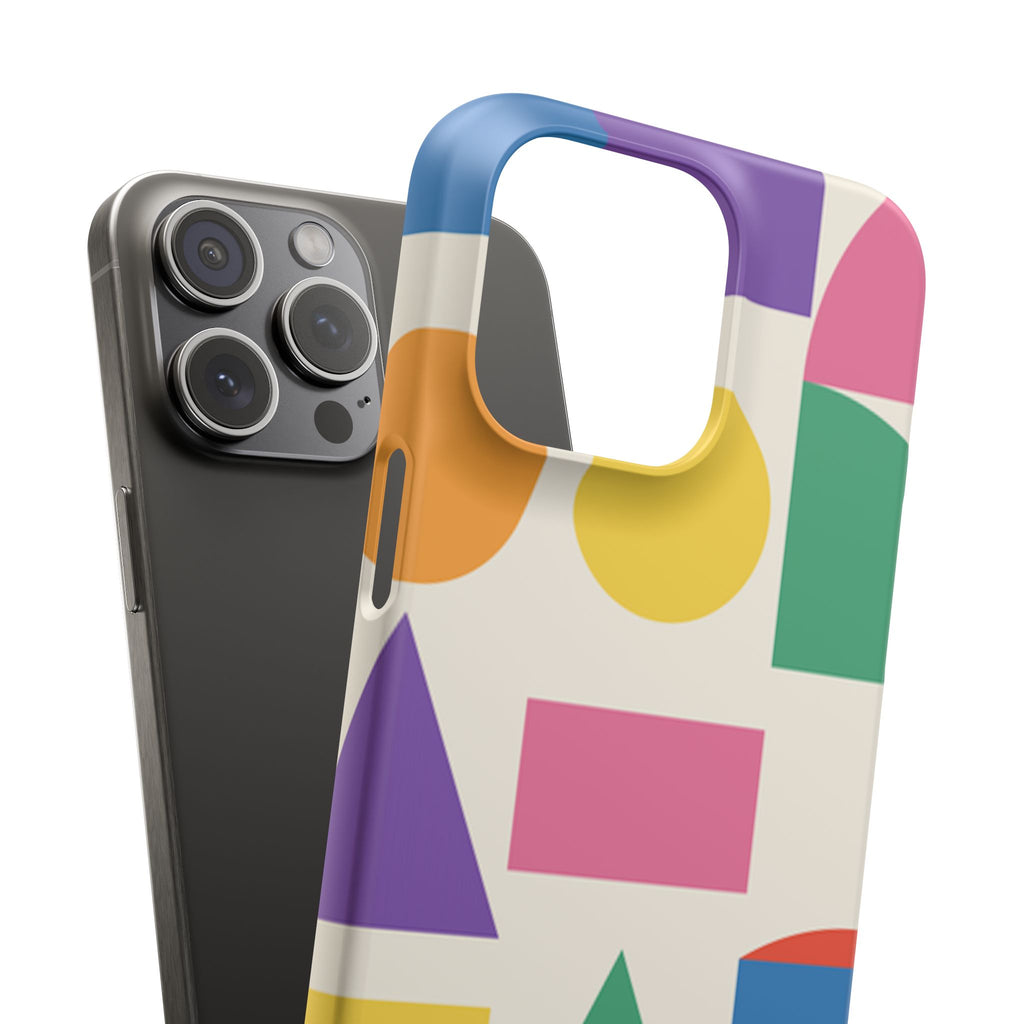 Color Block Shapes Phone Case