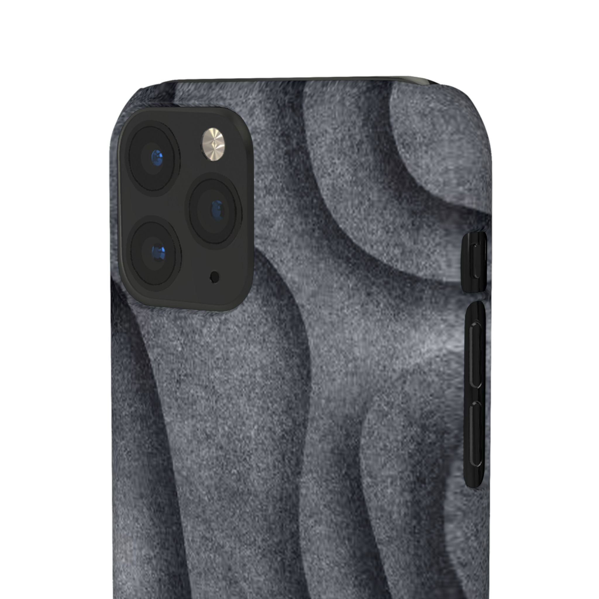 Phone Case — Textured Charcoal Wave Snap Case