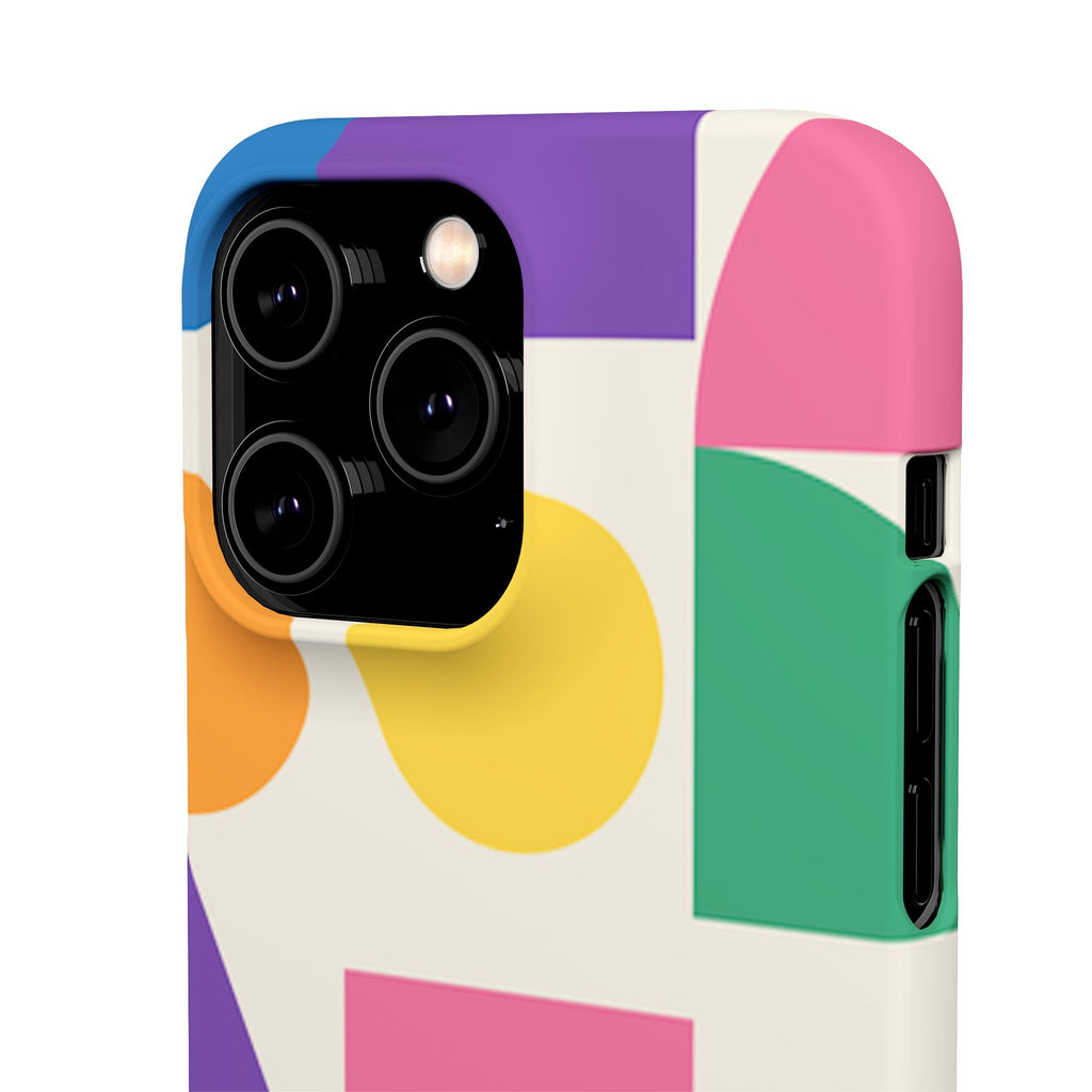 Color Block Shapes Phone Case