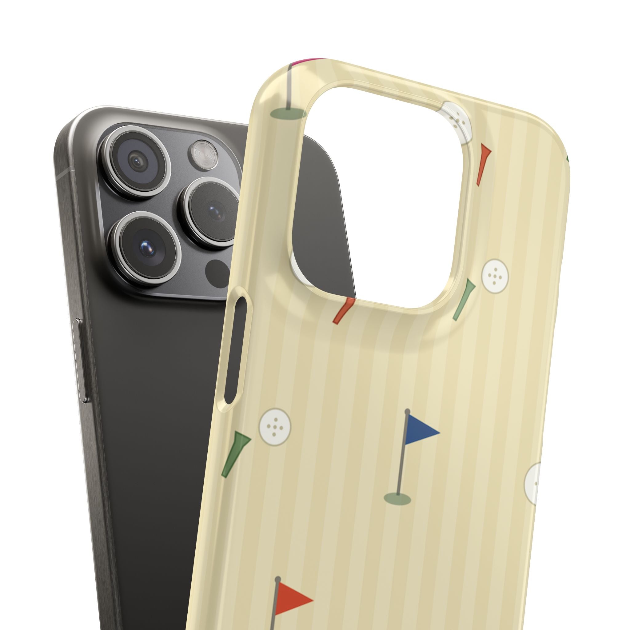 Golf Tee & Button Pattern Phone Case — Slim Snap Phone Case