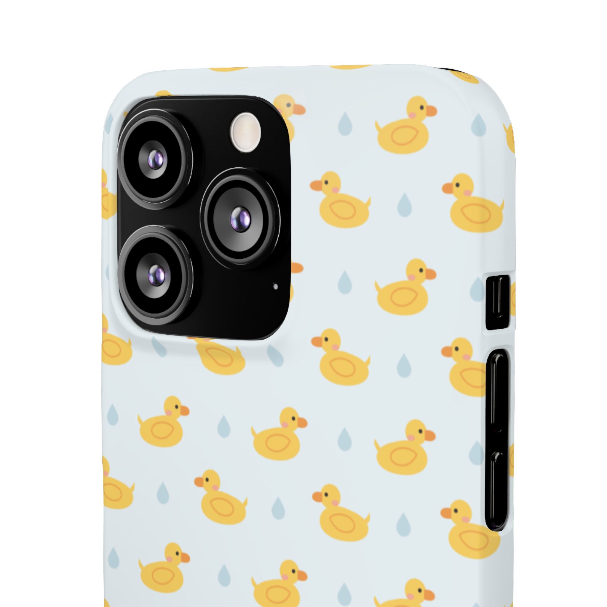 Rubber Duck Pattern Phone Case — Cute Yellow Ducks Waterproof Design