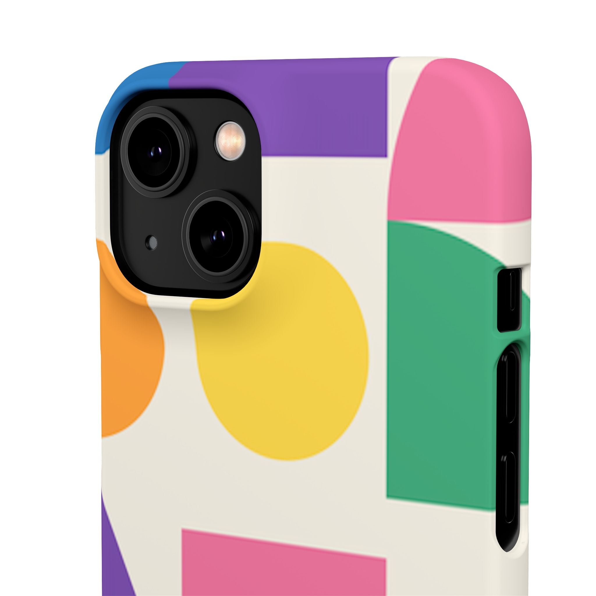 Color Block Shapes Phone Case
